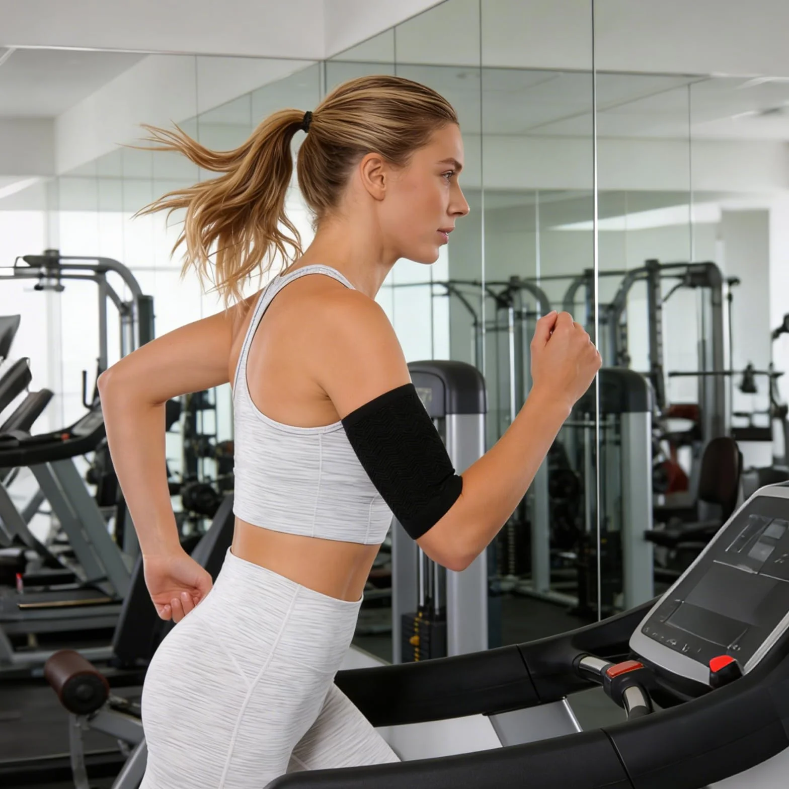 Fasce palestra compressione dimagrante Braccio Maniche Migliorare Shaper per Sport Fitness