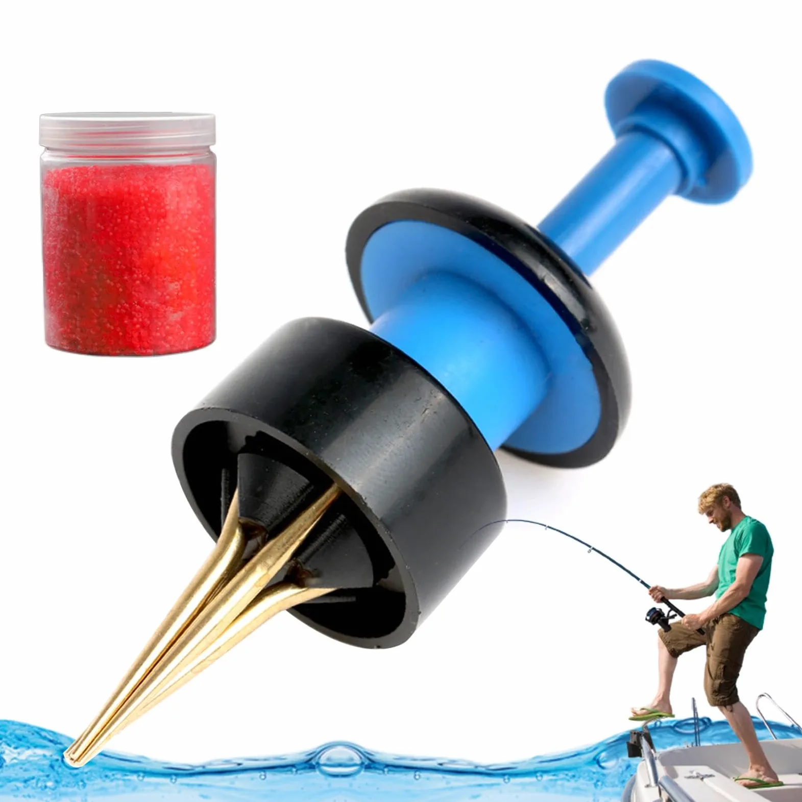 Generico Fasce per Esche, Strumento per Legare Pellet per la Pesca,Bander per Pellet Antiscivolo per Esca - Bander per Esche per Attrezzatura da Pesca alla Carpa, Clip per Pellet, Kit di per la Pesca