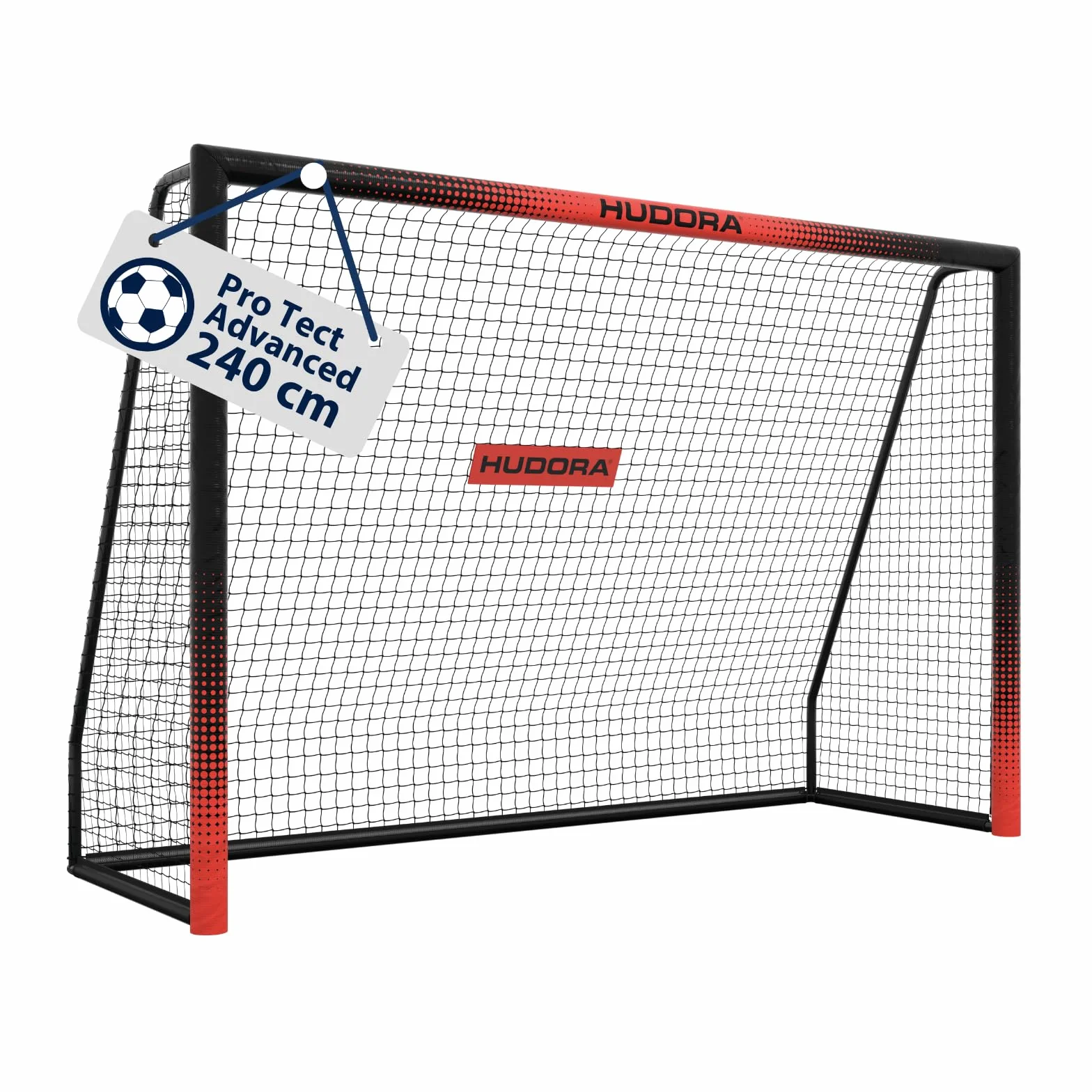 HUDORA Porta da Calcio Pro Tect Advanced – Porta da Calcio all'Aperto con Rete Resistente alle Intemperie per Bambini e Adulti