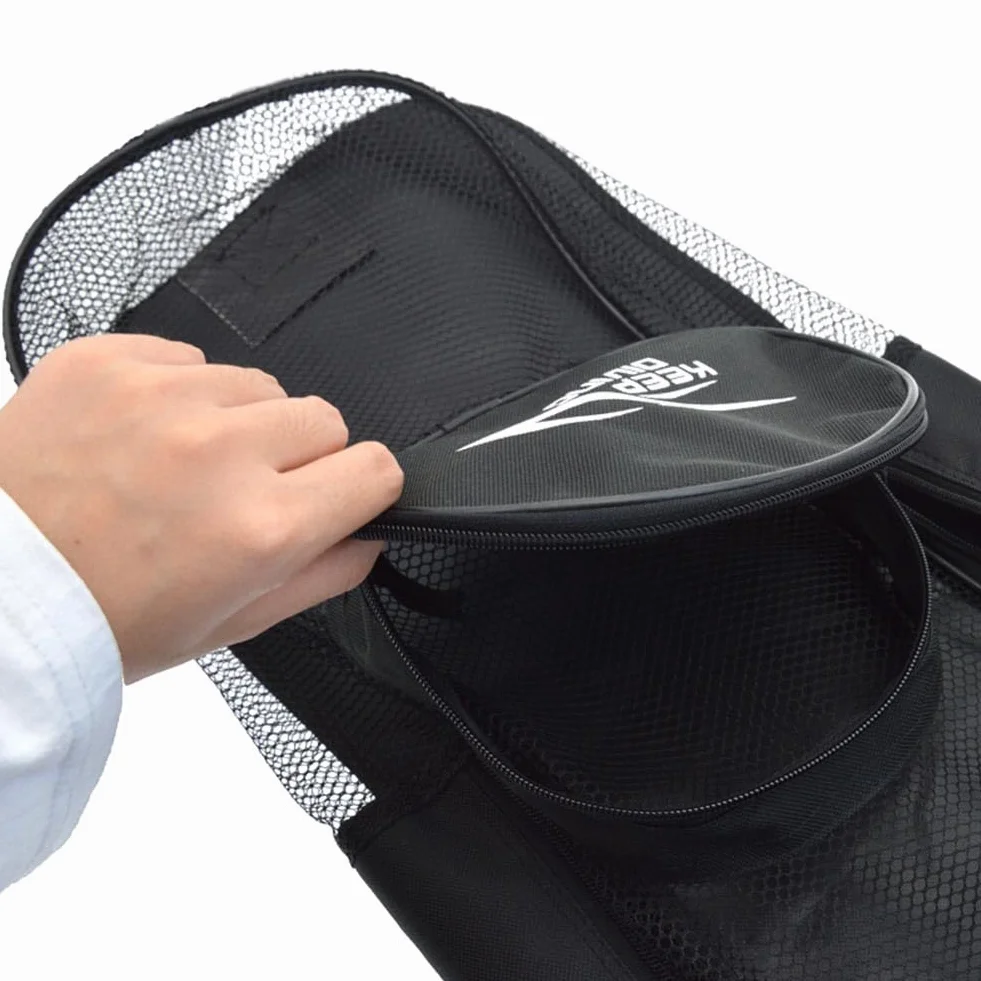 Zoegneer Borsa da snorkeling in PVC con tracolla regolabile per attrezzatura subacquea nero