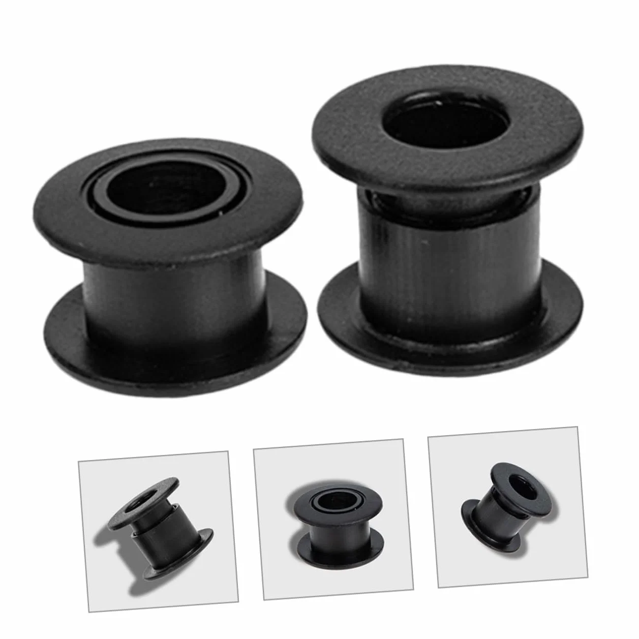 Boccole Calcio Balilla ABS Nero Set 16 Pezzi Foro 12mm Alta Durabilità