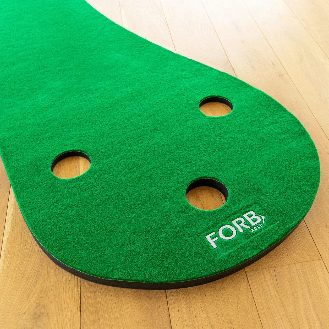 FORB Tappetino Putting da Golf 3 Buche Allenamento Domestico 2 Dimensioni