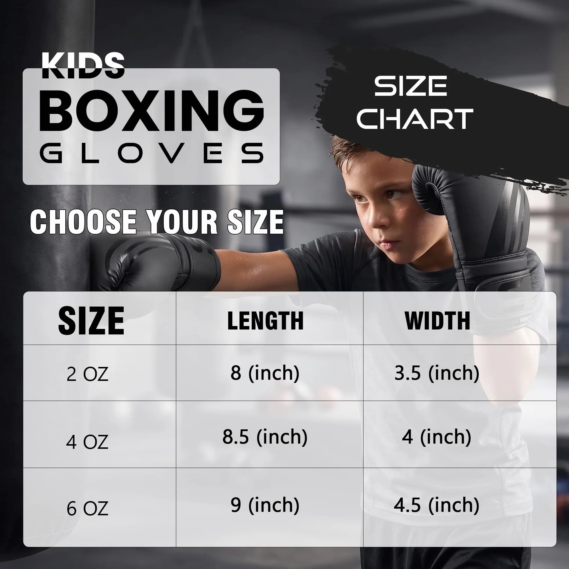 SAWANS Guantoni da Boxe per Bambini 2 Oz 4 6 Oz Sparring Kickboxing MMA