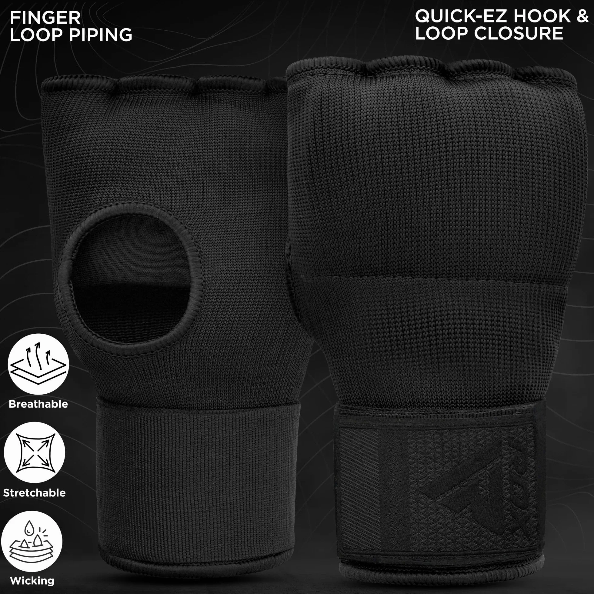 RDX Gel Fasce Boxe Sottoguanti 100cm Elastico Polsiere Protezione Pugilato Allenamento