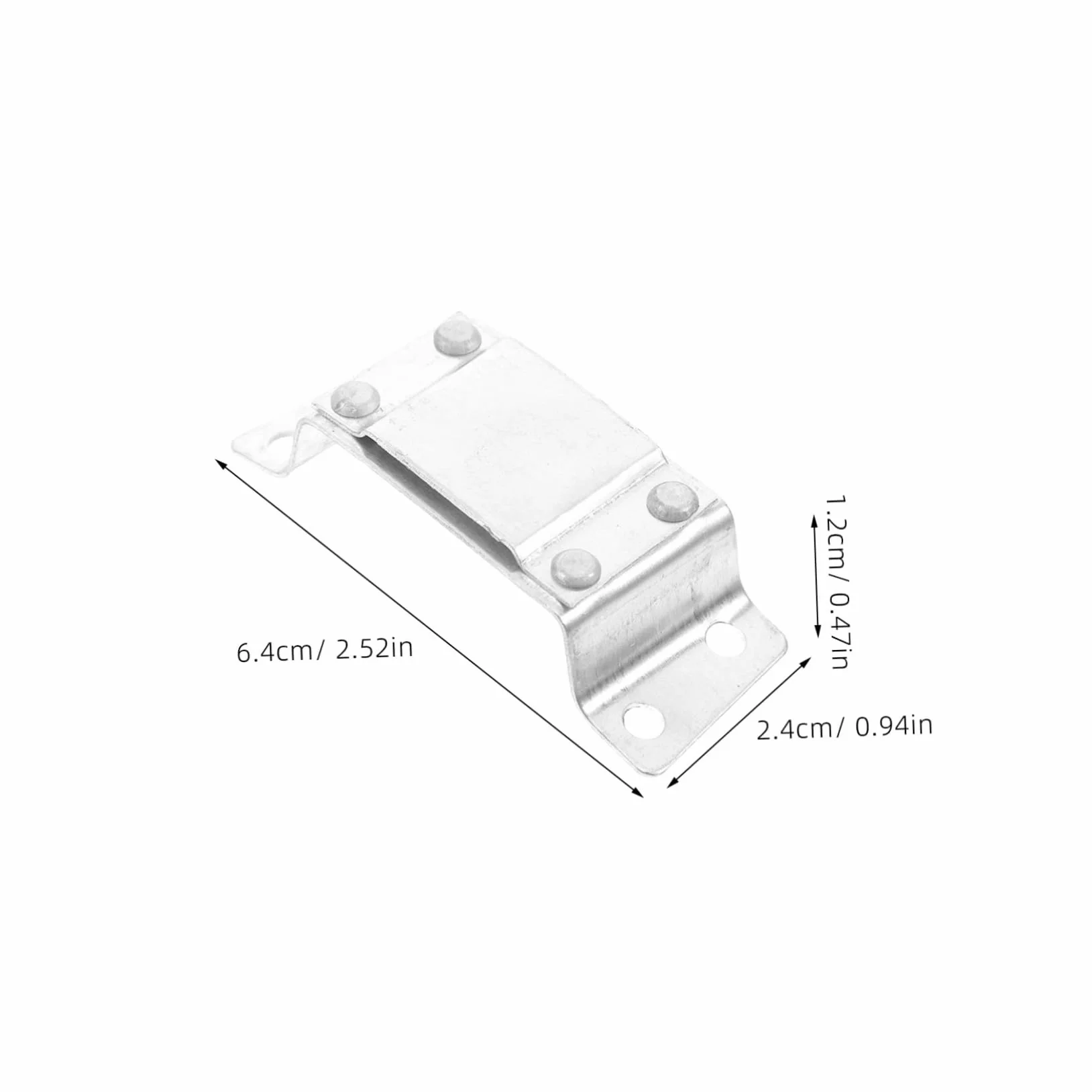 6 Pezzi Clip per Elmetto in Lega di Alluminio Argento, Leggero e Resistente