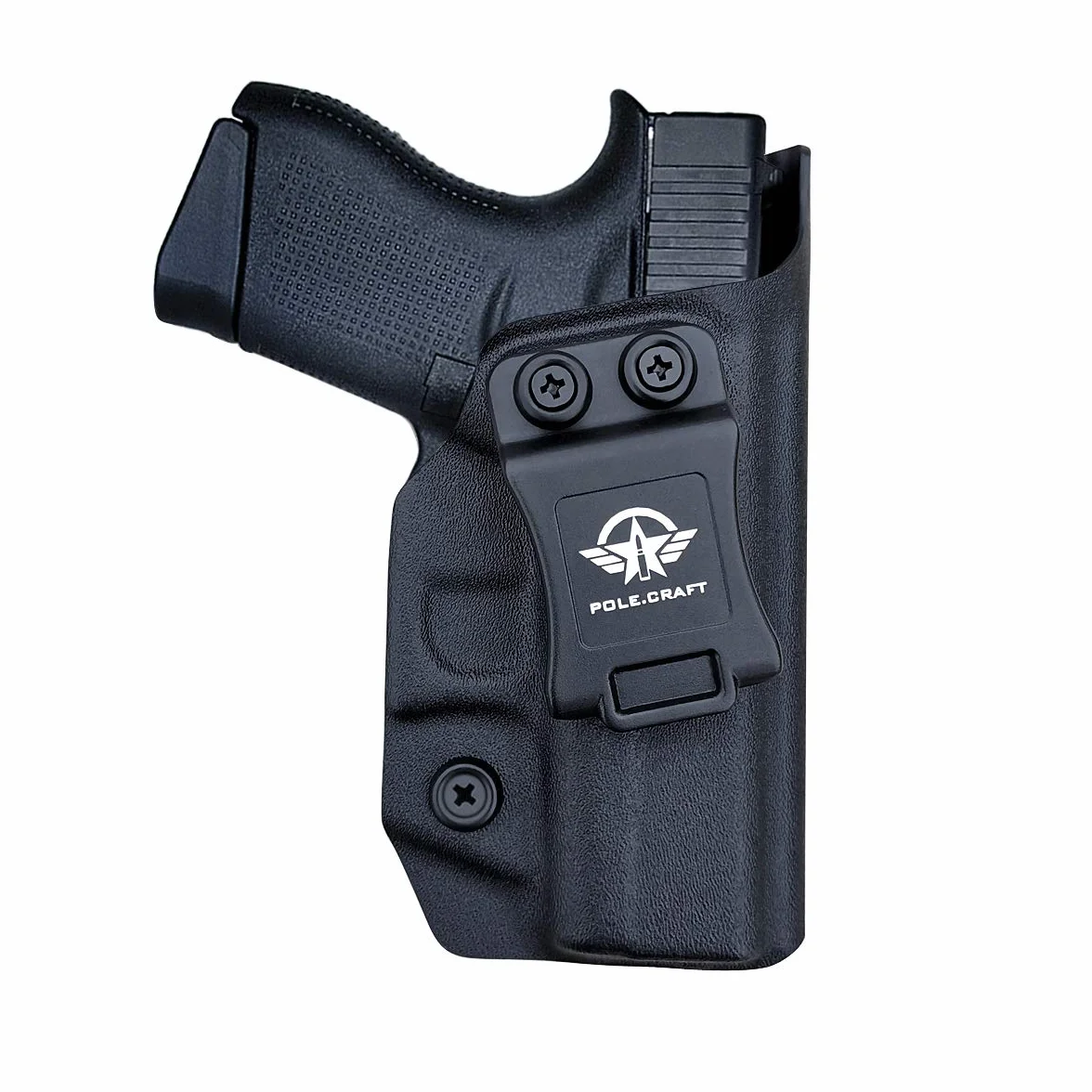 Glock 43 Fondine, Glock 43x Holster IWB Kydex Holster Custom Fit: Glock 43 / Glock 43X (Gen 1-5) Pistol - Cintura interna nascosta per il trasporto - Copertura Mag bottone - Ingresso allargato