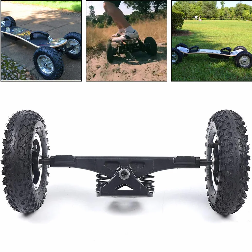 8 Pollici Skate Wheel Truck Combo Set con Supporto per Ruote, Skateboard Mountain Board Longboard