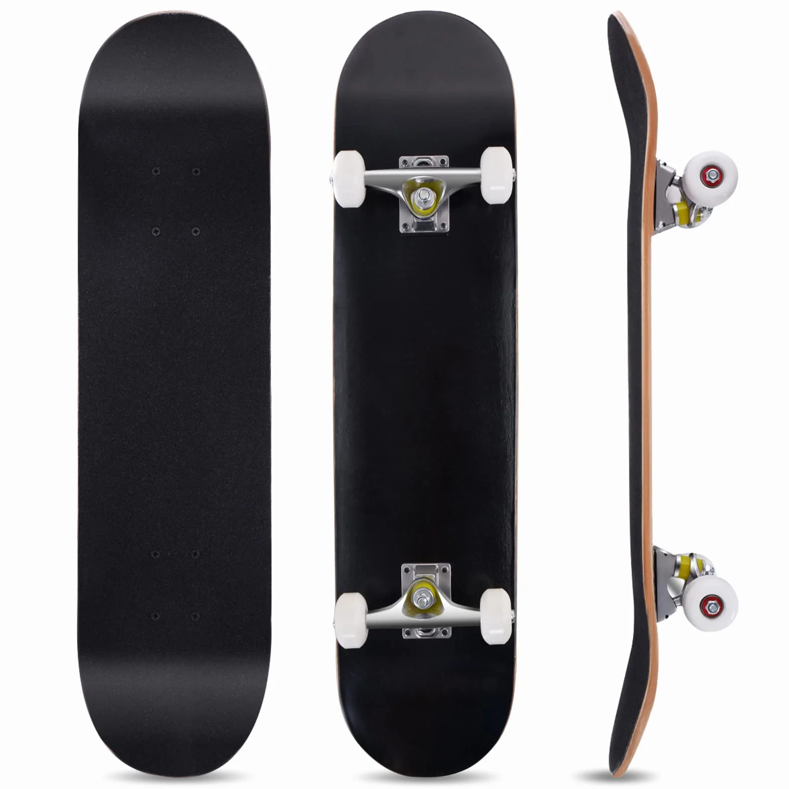 COSTWAY Skateboard Mini Cruiser Completa Longboard in Legno di Acero, Colori a Scelta, 79 x 20 cm