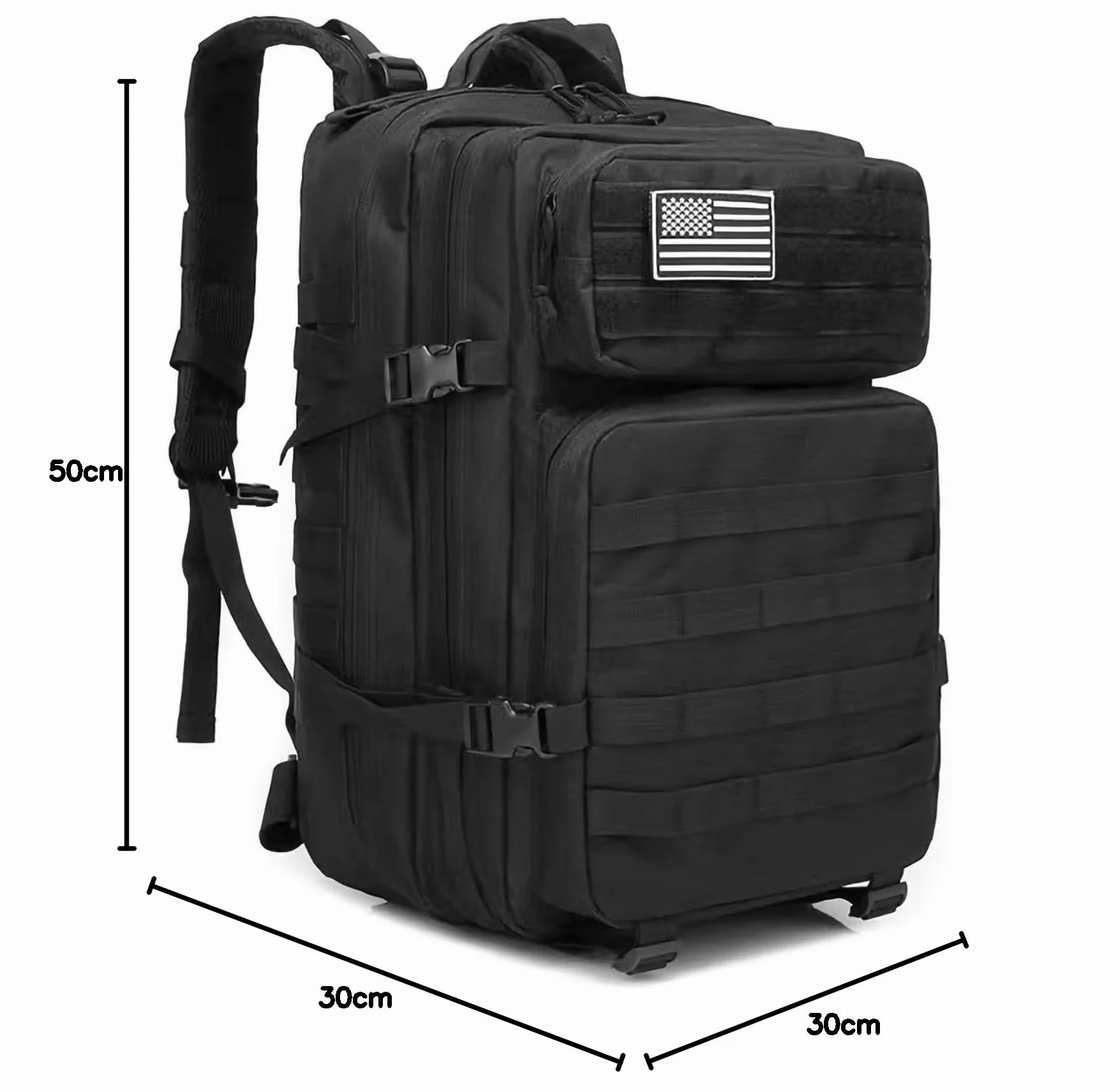 Oreunik Zaino Militare Tattico 45L Impermeabile Grande Viaggio Assalto Scuola