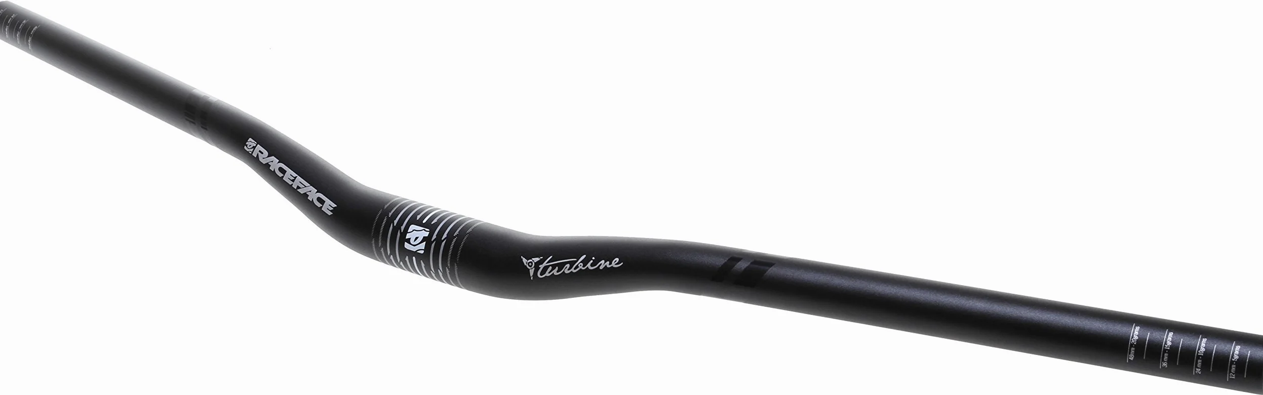 Race Face, Guidon TURBINE relevé 3/4-31.8 x 725-noir Unisex Adulto, Nero, 31,8x725mm