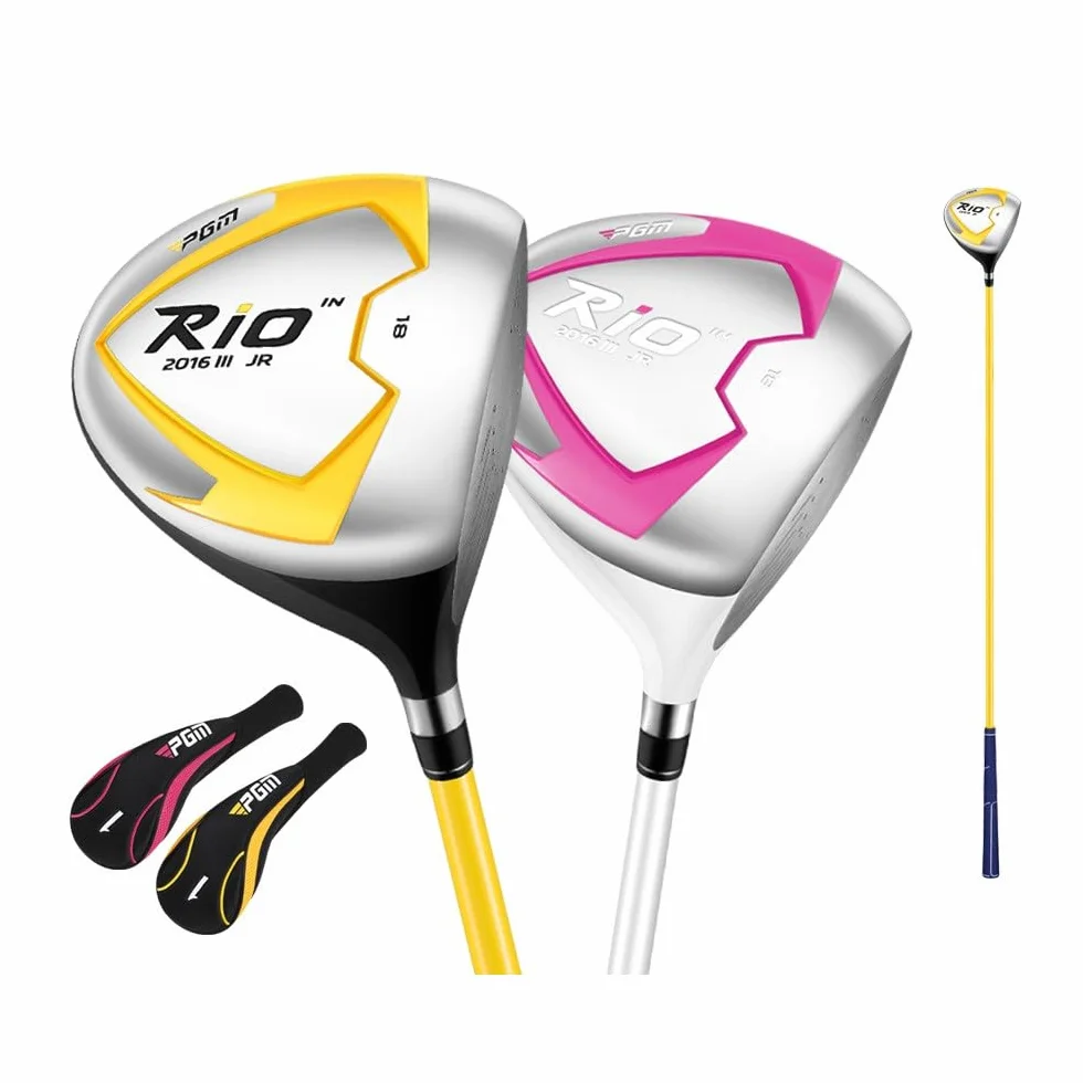 Fairway Wood #1 Golf Club - Mano Destra Bambini Ragazzi Ragazze Golf Putter Mallet con Copricapo Junior