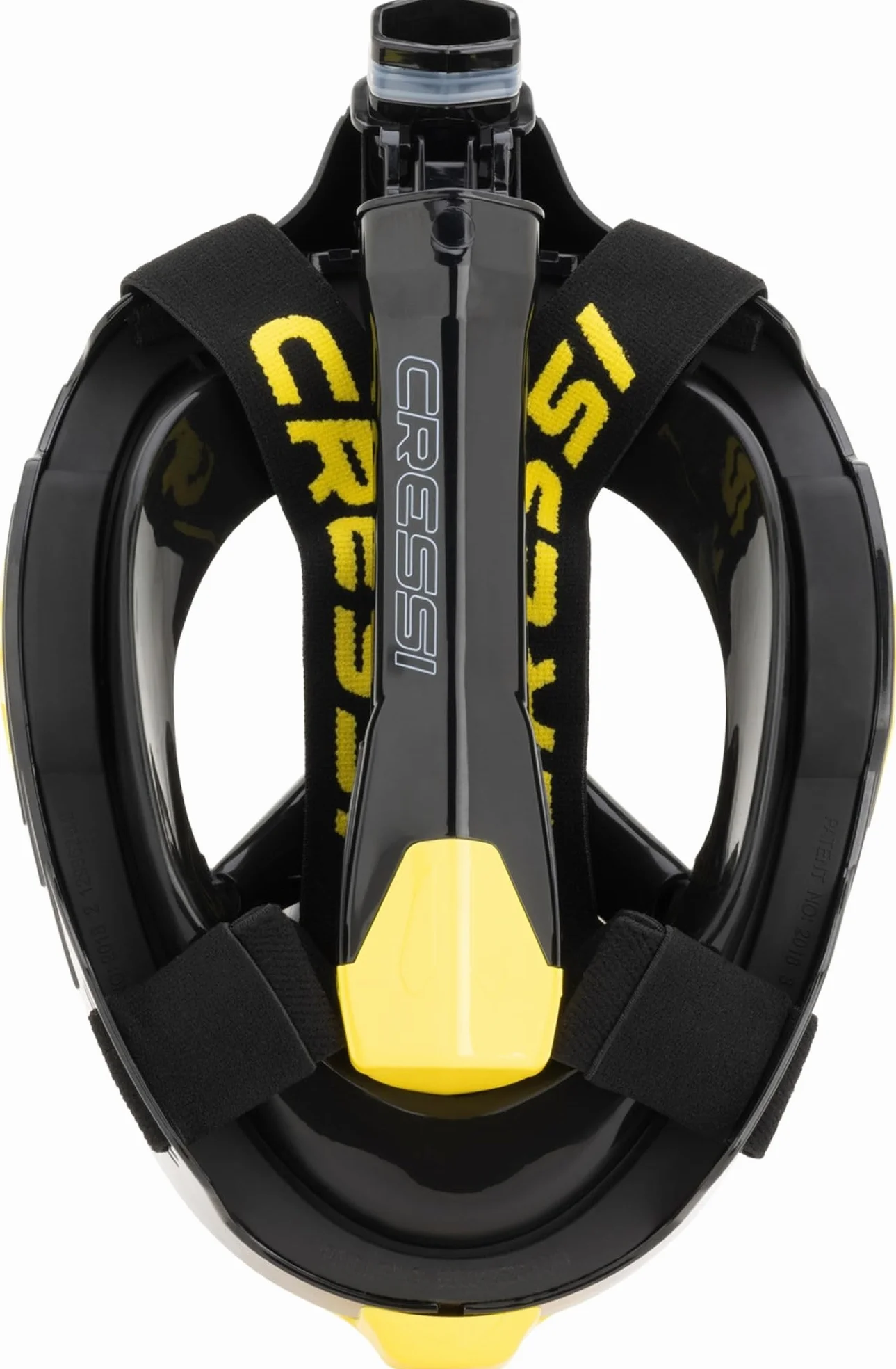 CRESSI Bali Full Face Mask Snorkeling Integrale Unisex, Lente Ultra Chiara Anti Fog, 100% Silicone, Snorkel Dry con Valvole Sicurezza