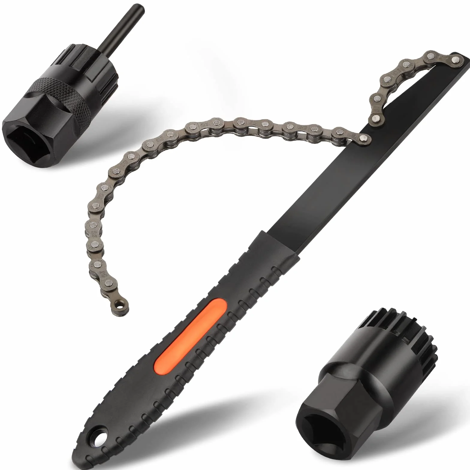 Homord Kit Attrezzi Bici, Chiave a Frusta e Pacco Pignoni, Rimozione Catena Freewheel