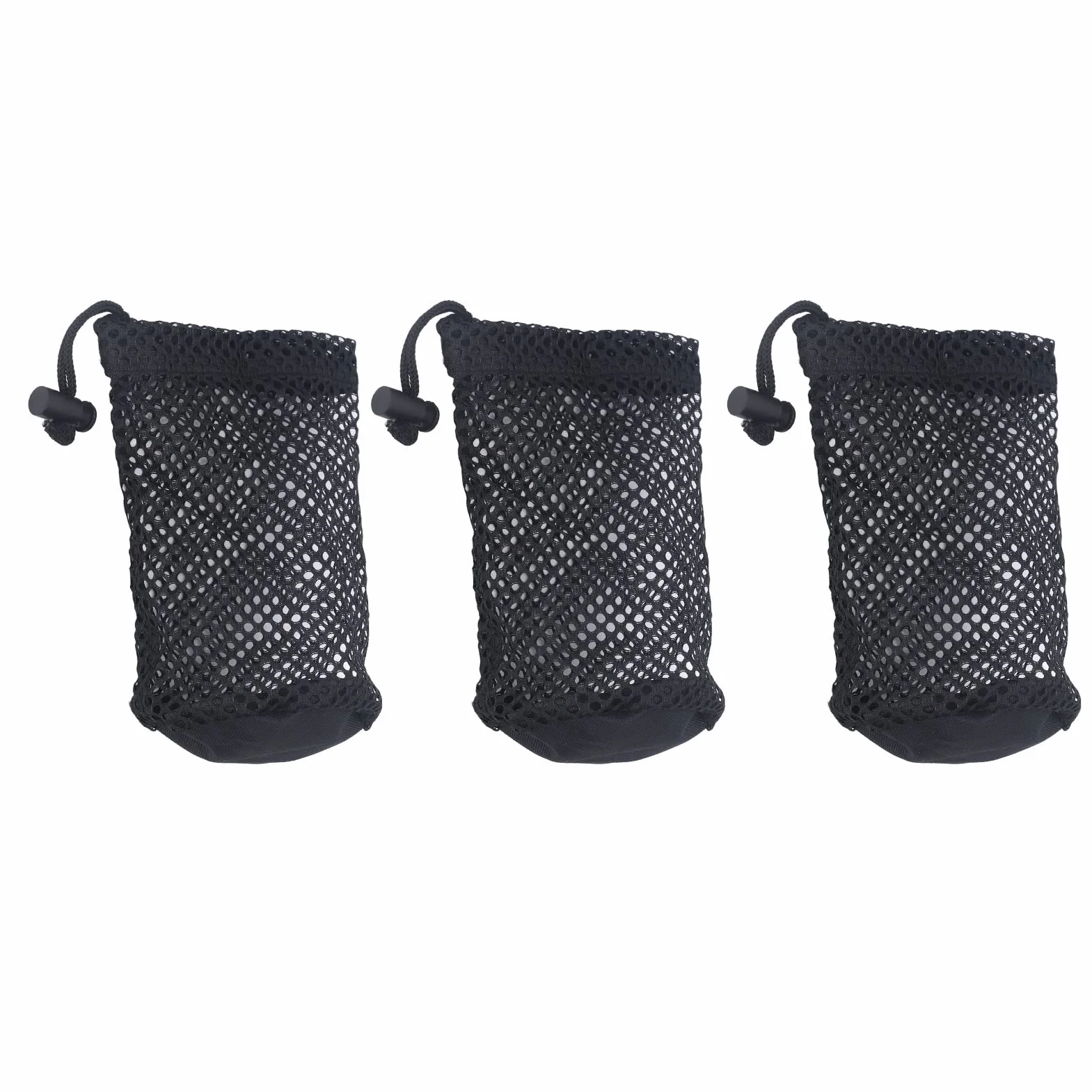 Borsa da golf in rete nylon nero per palline da 12 a 16