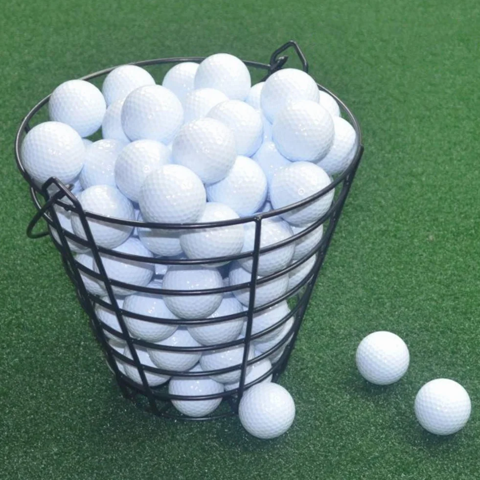 Cestino da golf in metallo per palline