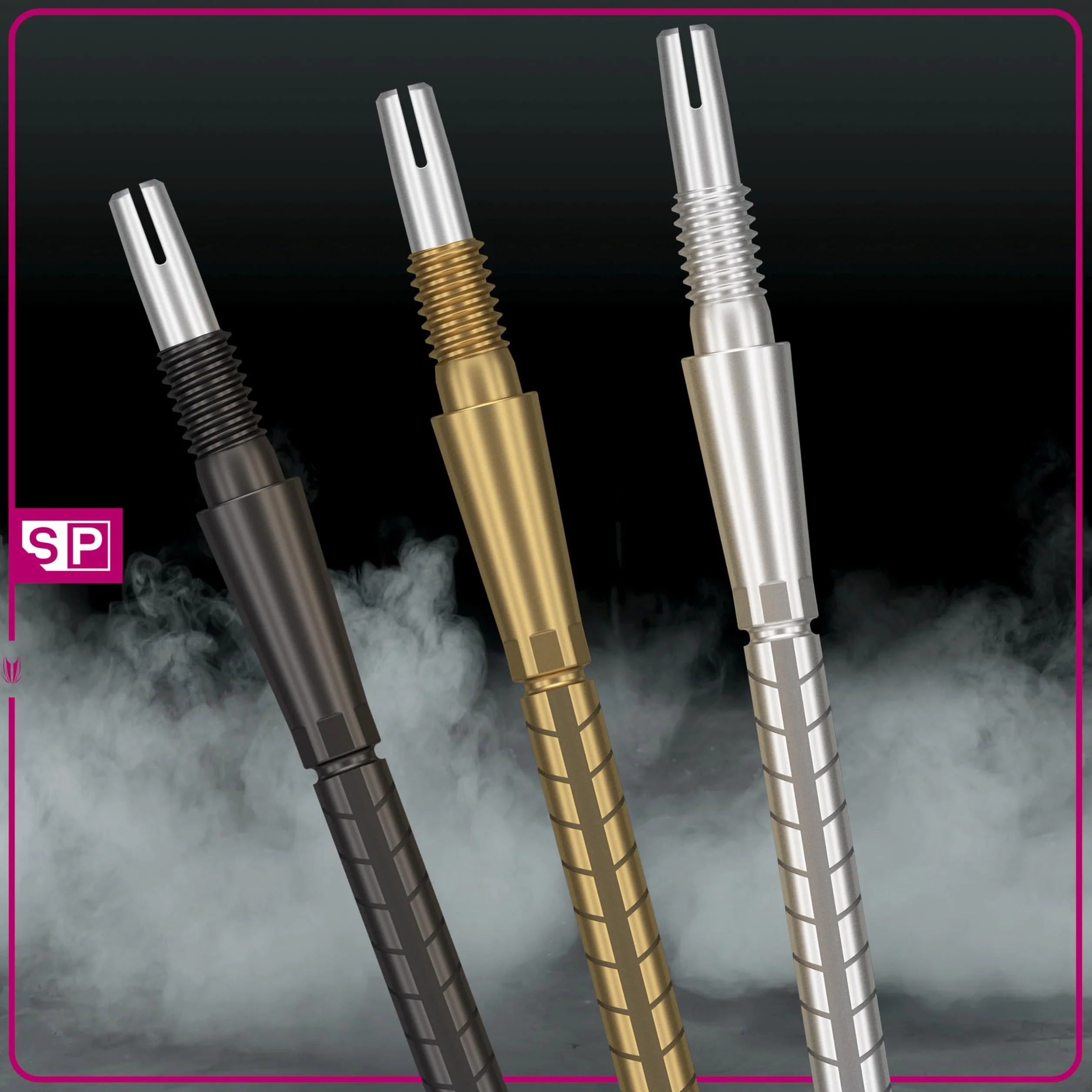 Target Darts Swiss Point Storm Dart Points Quarzo Set di 3 Punte 26MM 30MM 35MM Oro Argento Nero Accessori per Freccette Professionali