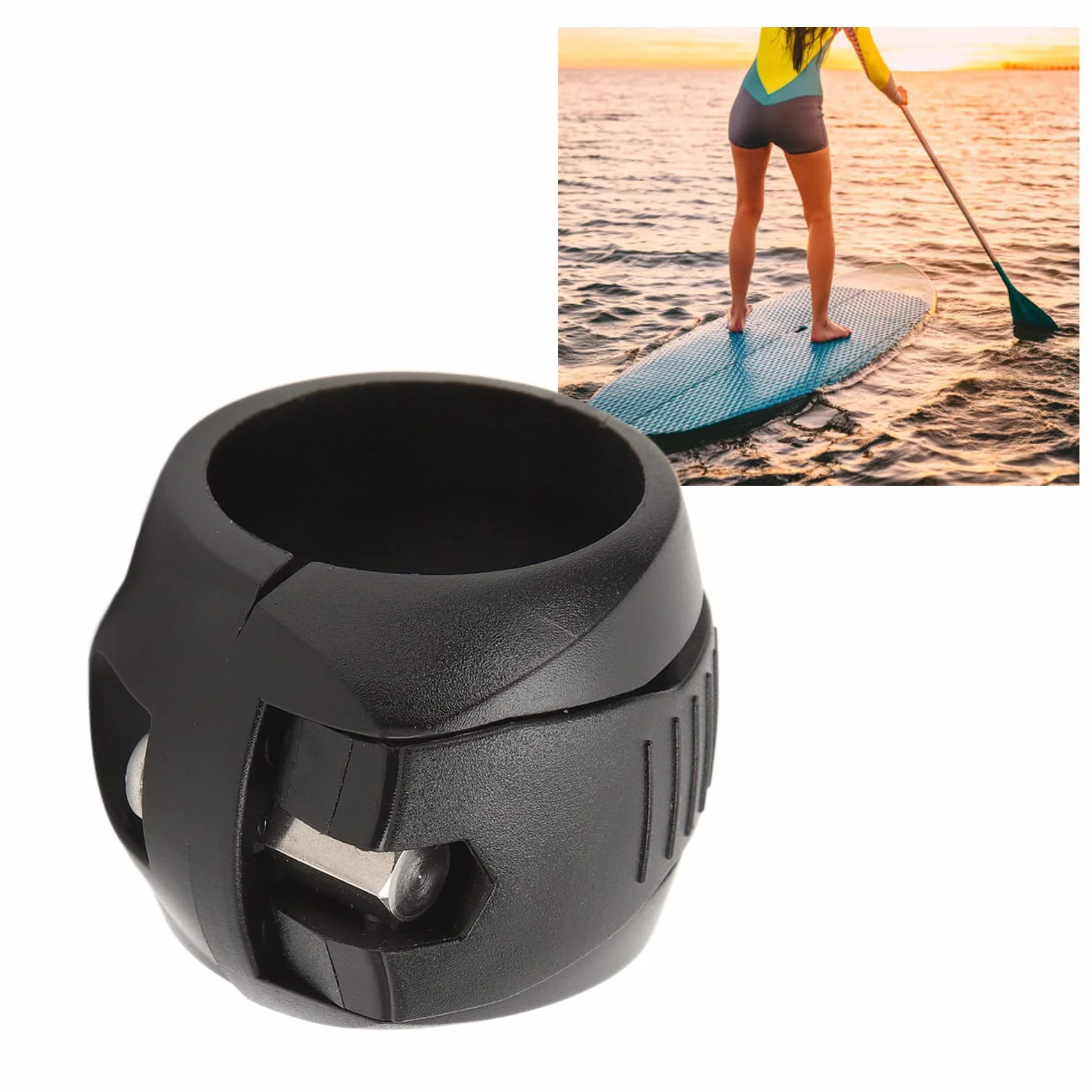Alomejor Morsetto Paddle Surf in Acciaio Inox PVC 26-29mm