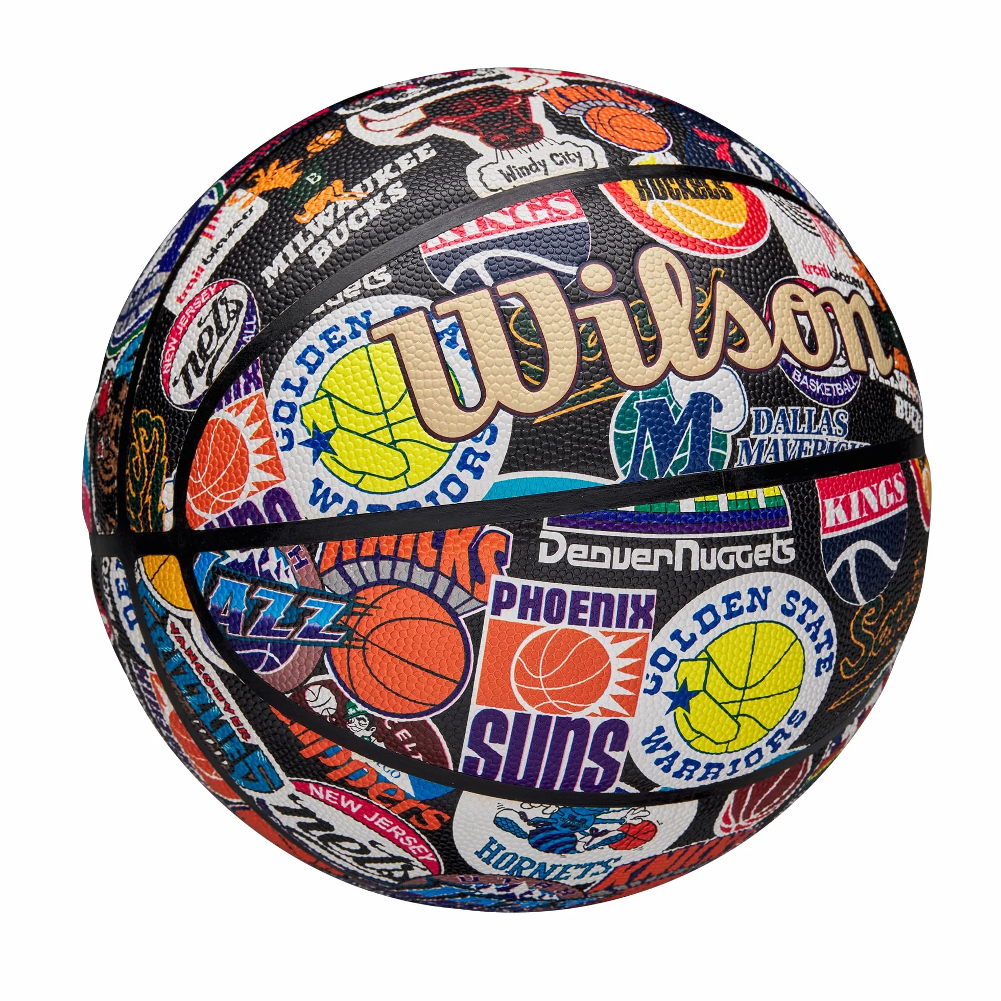 Wilson Pallone da Basket Retrò NBA All Team Taglia 7 Dual Depth Pure Feel