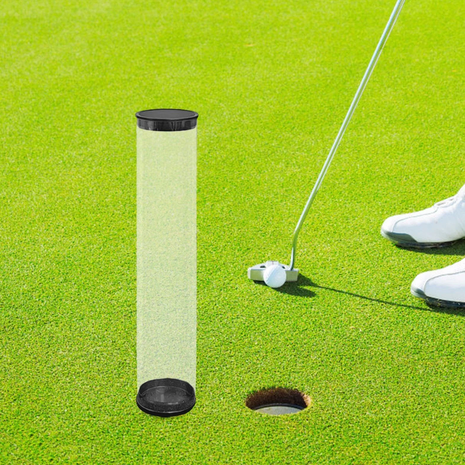 Baoblaze Pojemnik Cylindryczny na Piłki Golfowe, Przezroczysty i Przenośny
