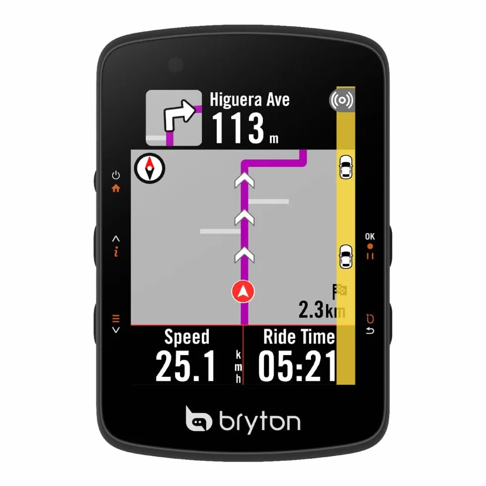 Bryton Rider 550 GPS Ciclismo, Schermo 7,1 cm, 37 Ore Batteria, Navigazione Turn-By-Turn