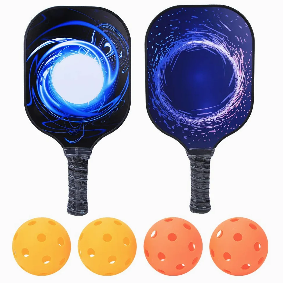 Paddle Duo Pickleball, Facce in Fibra di Carbonio con Bilanciamento Migliorato per Potenza E Controllo, Perfette per Tutte Le Abilità S