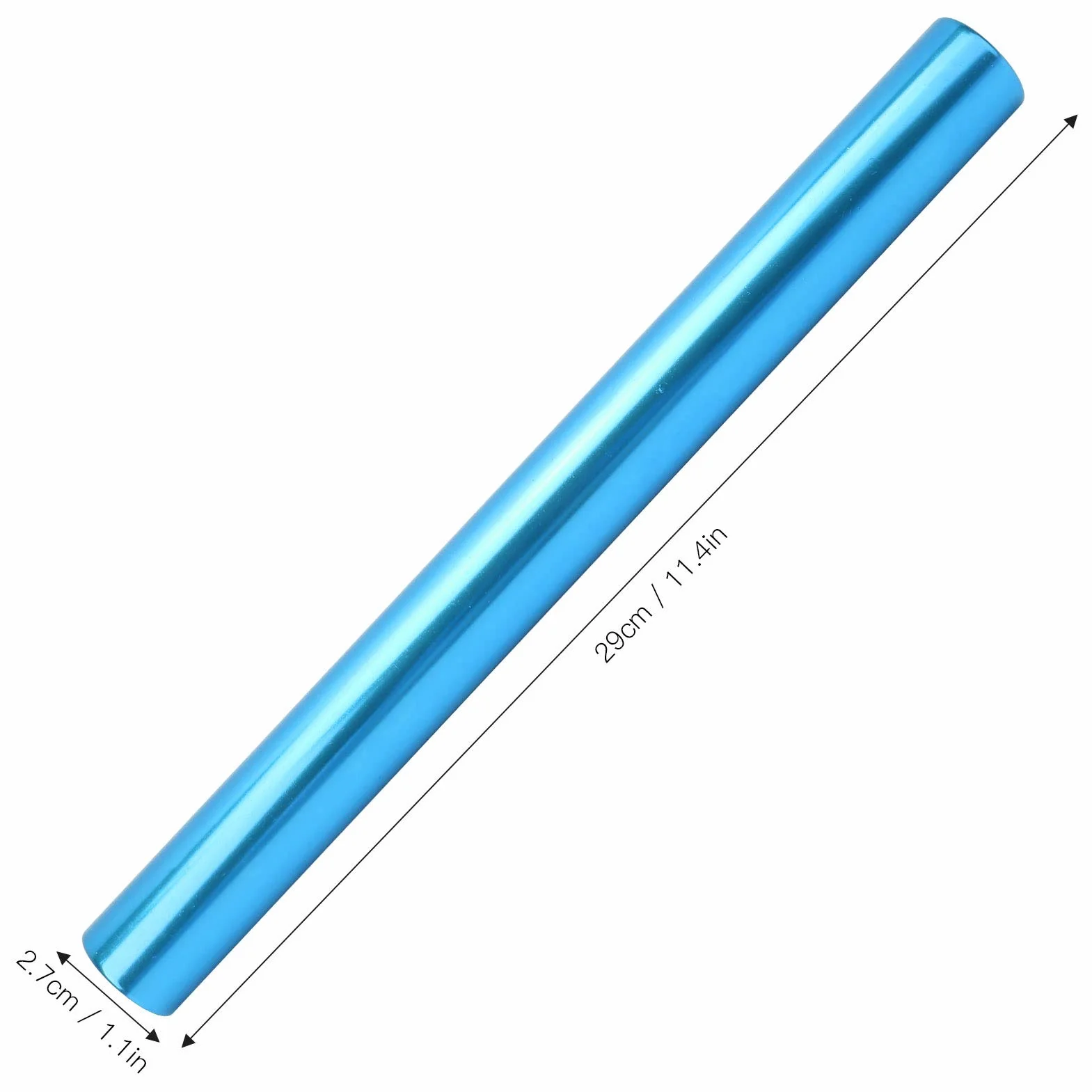 Relay Batons Track and Field Sprint 29 cm 3pcs Blu