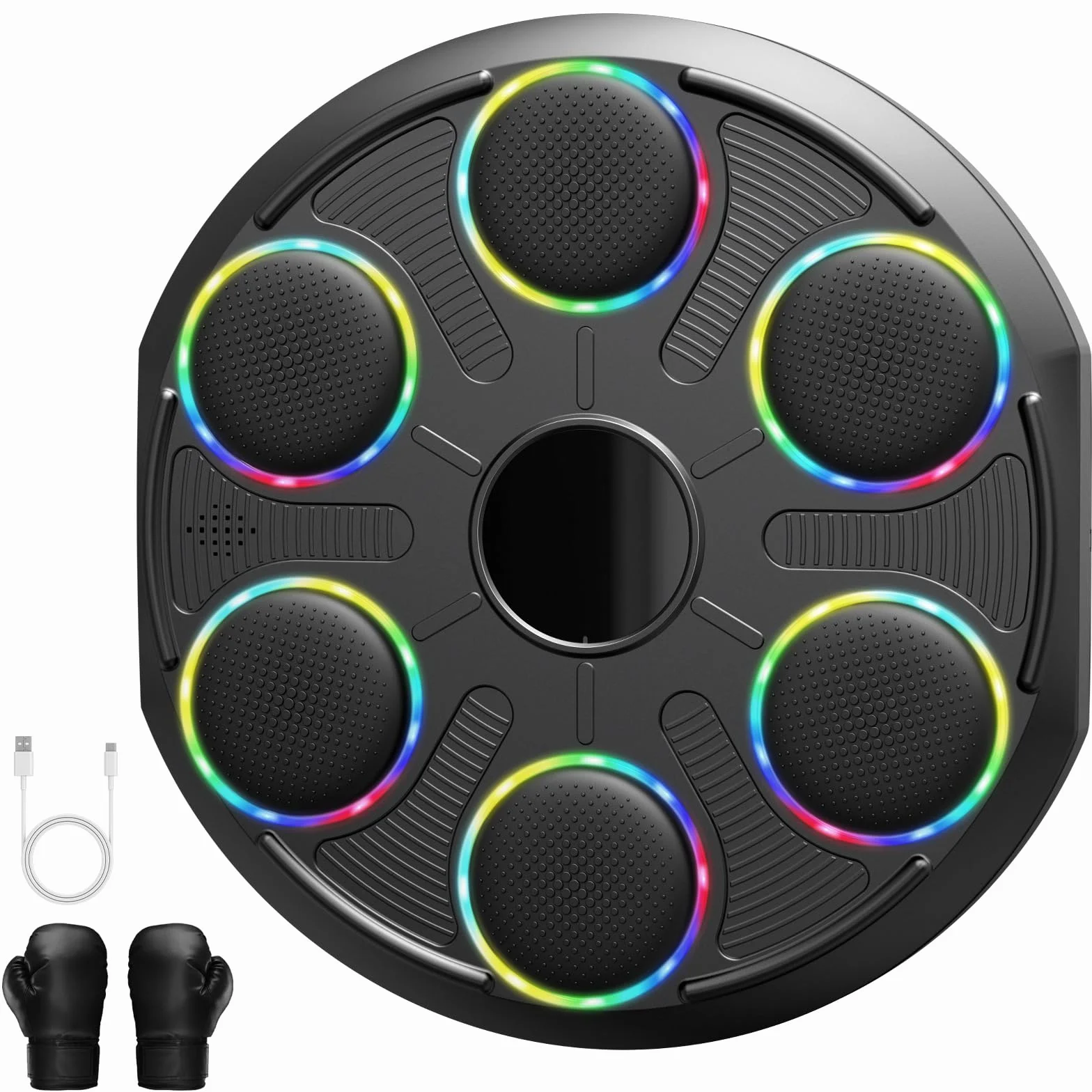 HotHands Macchina da Boxe Musicale, Extra Large a Parete Professionale a LED Dinamico a Colori Bluetooth Smart con Musica Elettronica a 12 velocità per Bambini e Adulti per Casa, Interni e Palestre