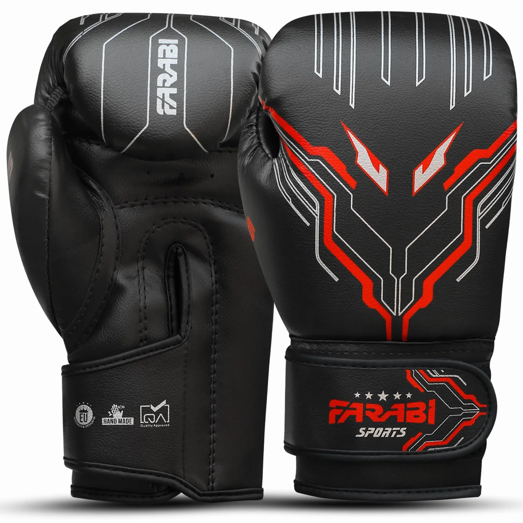 Farabi Sports guantoni boxe bambini Junior 6-oz per MMA, Muay Thai e sacco da boxe 5-10 anni