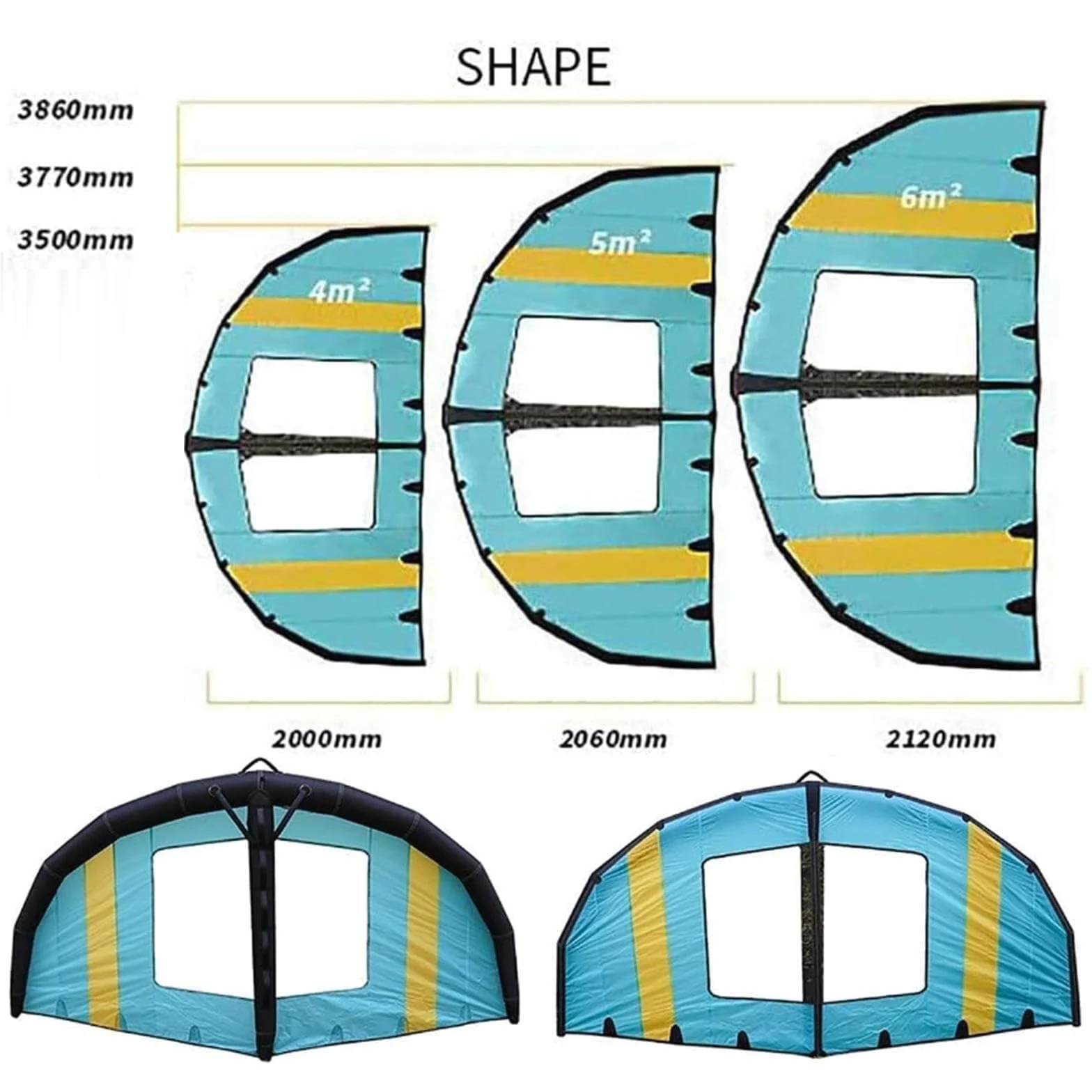 Tavola da Surf Gonfiabile per Windsurf e Wing Surf 5m³