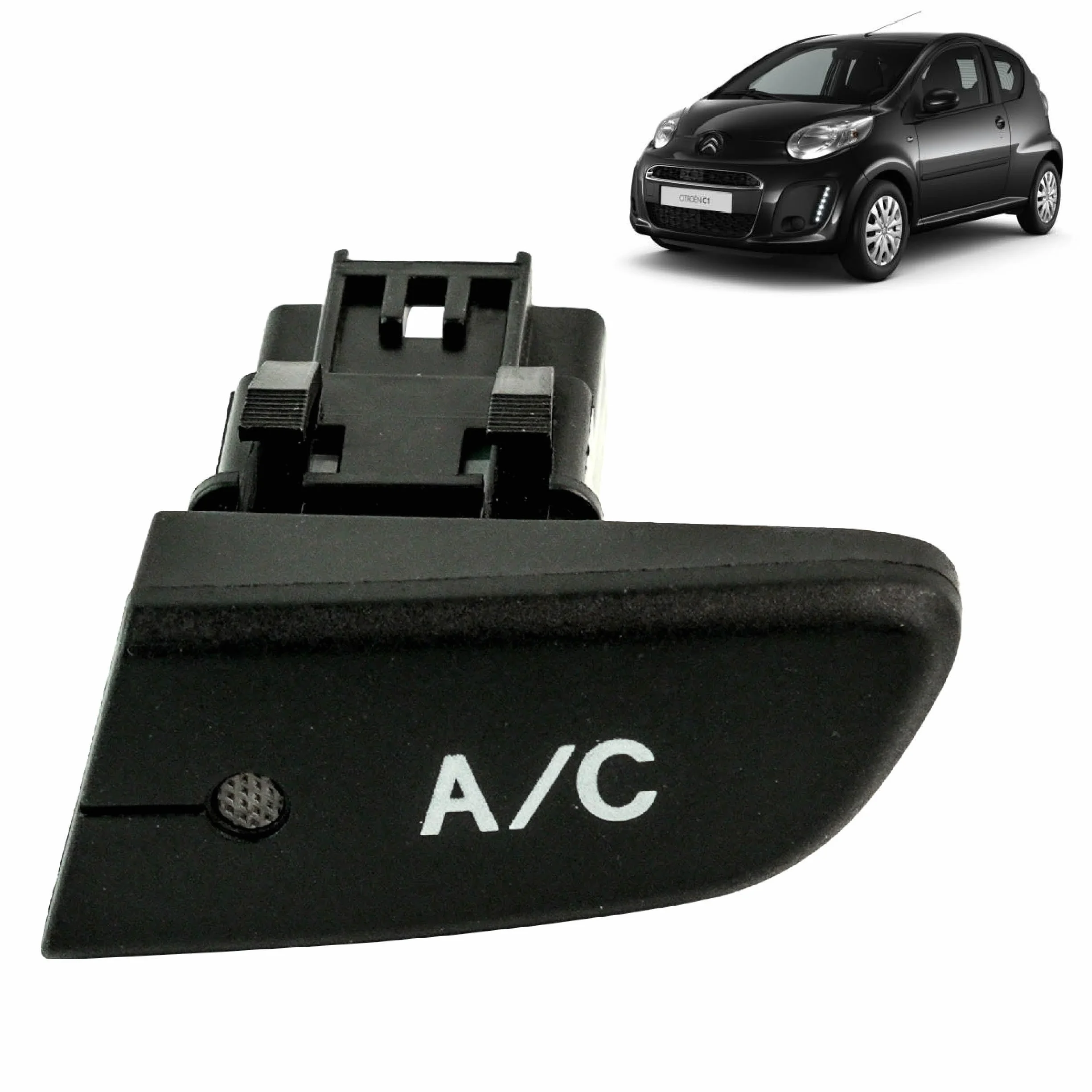 Pulsante aria condizionata compatibile per C1, 107 e Aygo (2005-2014) interruttore aria condizionata | 6554KX