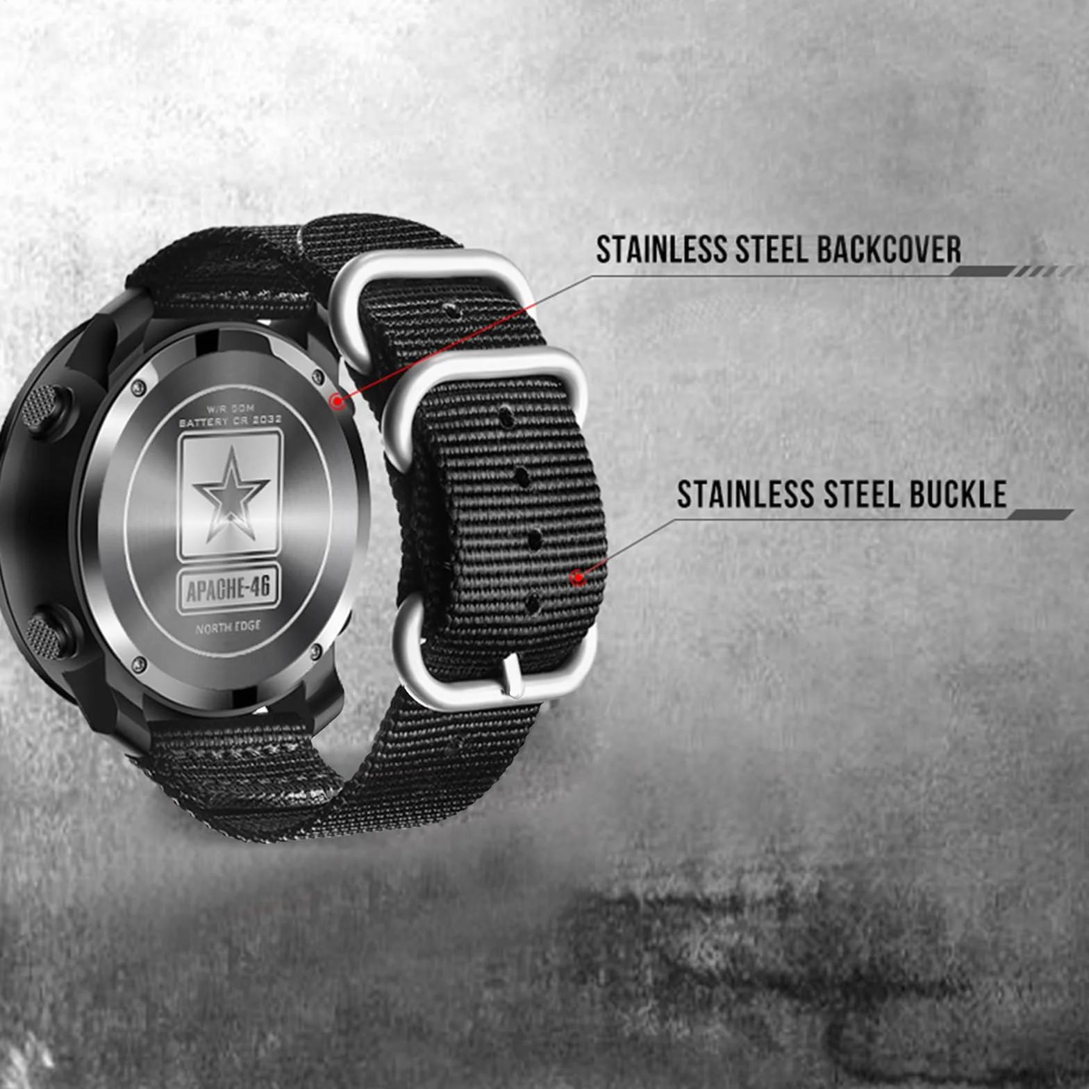 TFixol Orologio digitale multifunzionale da uomo nero