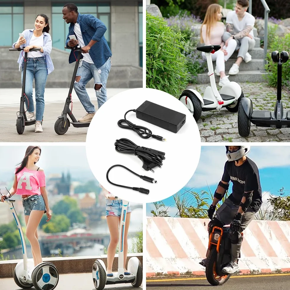 Caricabatterie Scooter Elettrico 42V 2A Universale per Xiaomi 36V Litio Connettore RCA