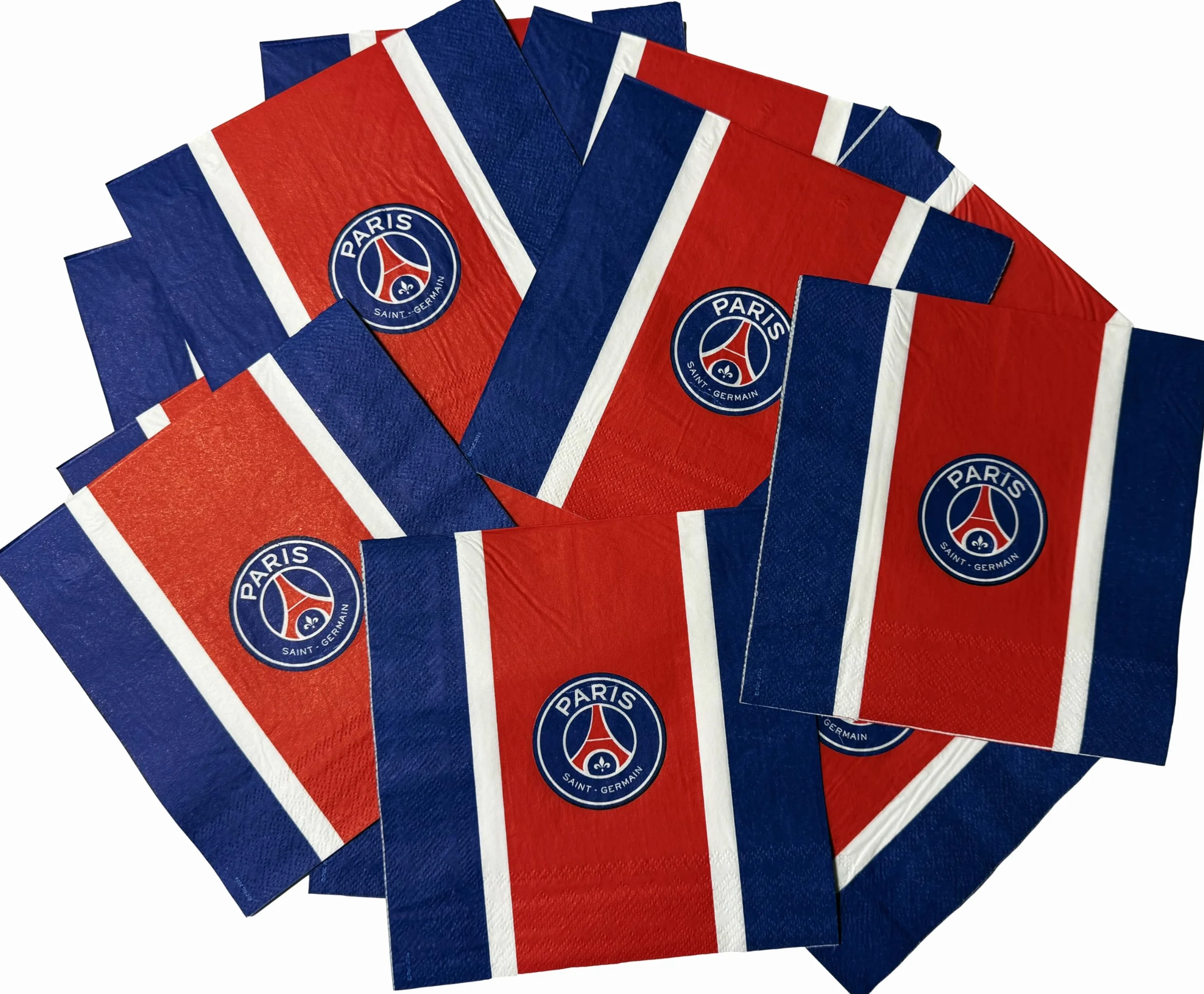 Paris Saint Germain Kit Festa PSG 39 pezzi piatti bicchieri tovaglioli tovaglia
