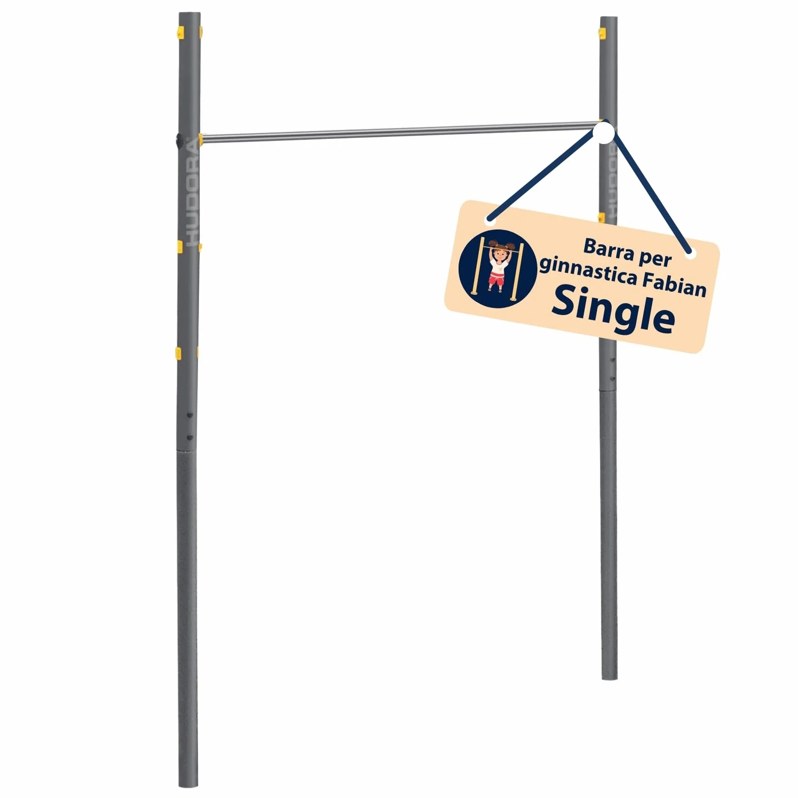 HUDORA Sbarra per trazioni Fabian Standard/Pro regolabile 4 altezze 100kg