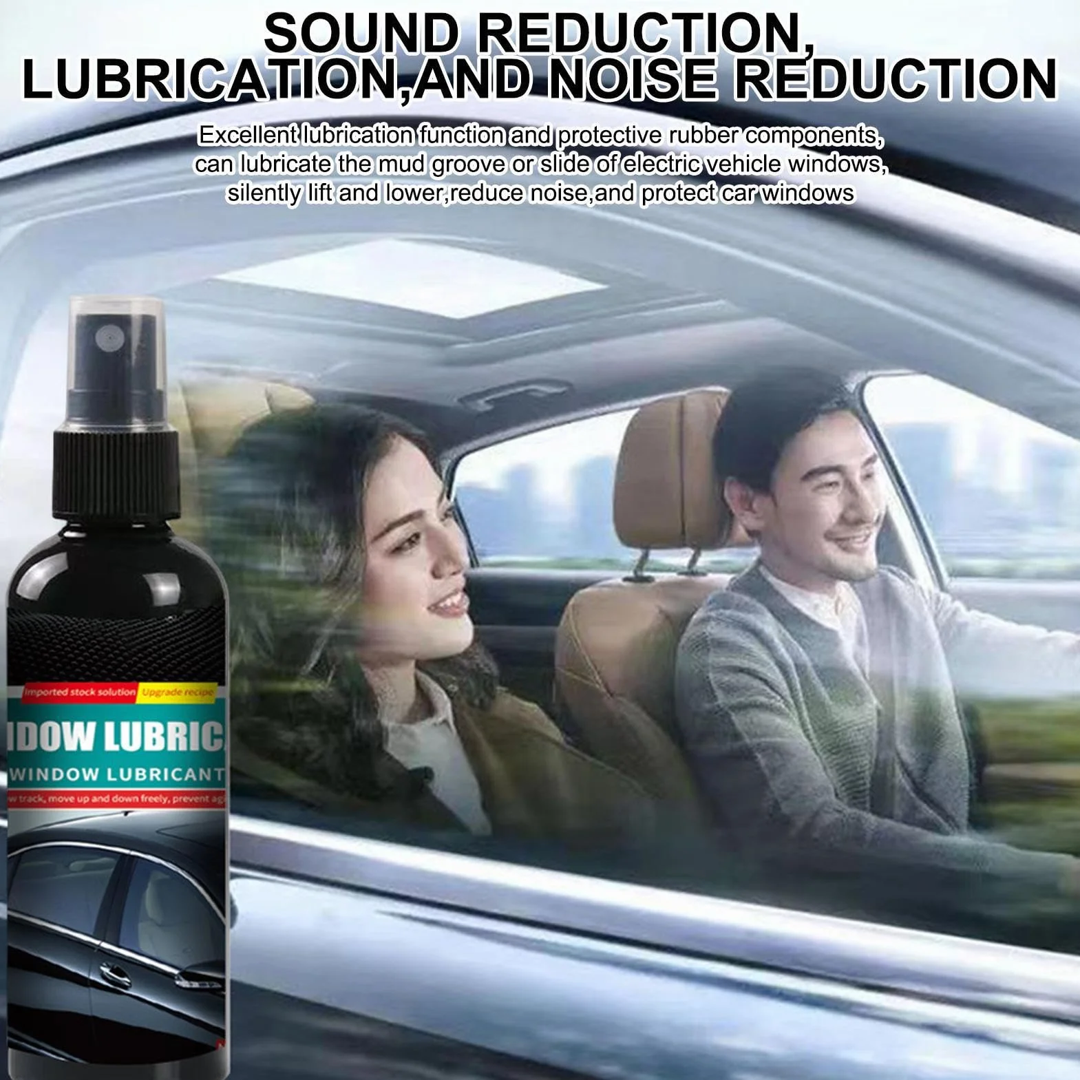 Automotive Window Lubricant Spray - Olio di ruggine portatile, lubrificante multiuso per auto, barche, camion, cerniere
