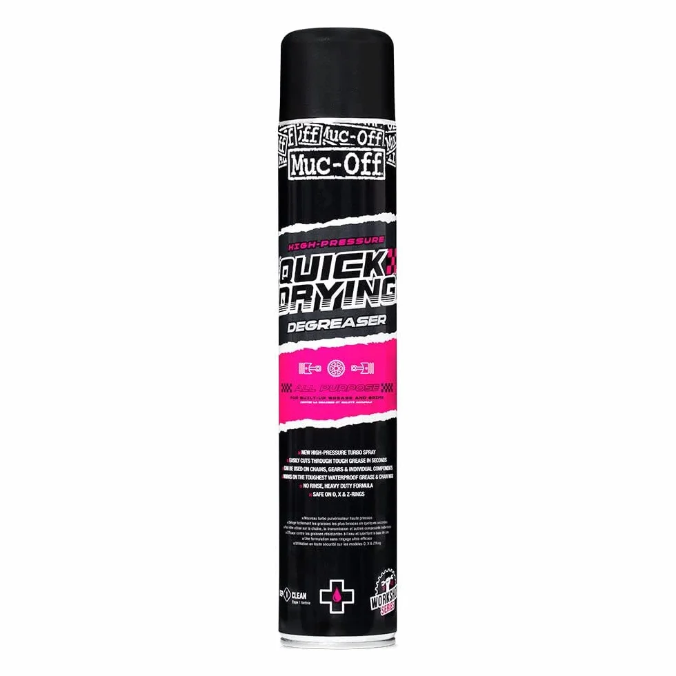 Muc-Off Sgrassante ad Asciugatura Rapida, 750 Millilitri - Sgrassante per Moto ad Alta Pressione Multiuso - Adatto per Catene, Ingranaggi e Componenti