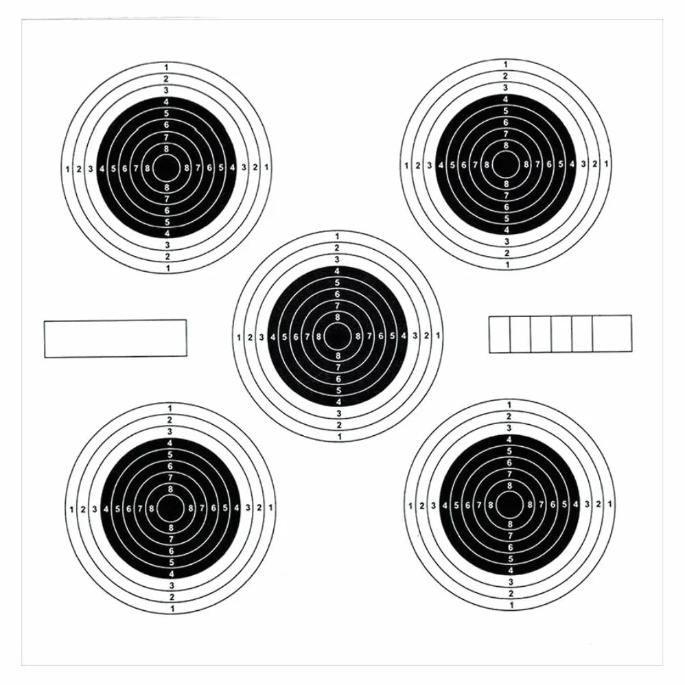 ADCHOP Besagli 14x14 cm 200 gr Confezione 100 pezzi tiro al bianco Airsoft Aria compressa