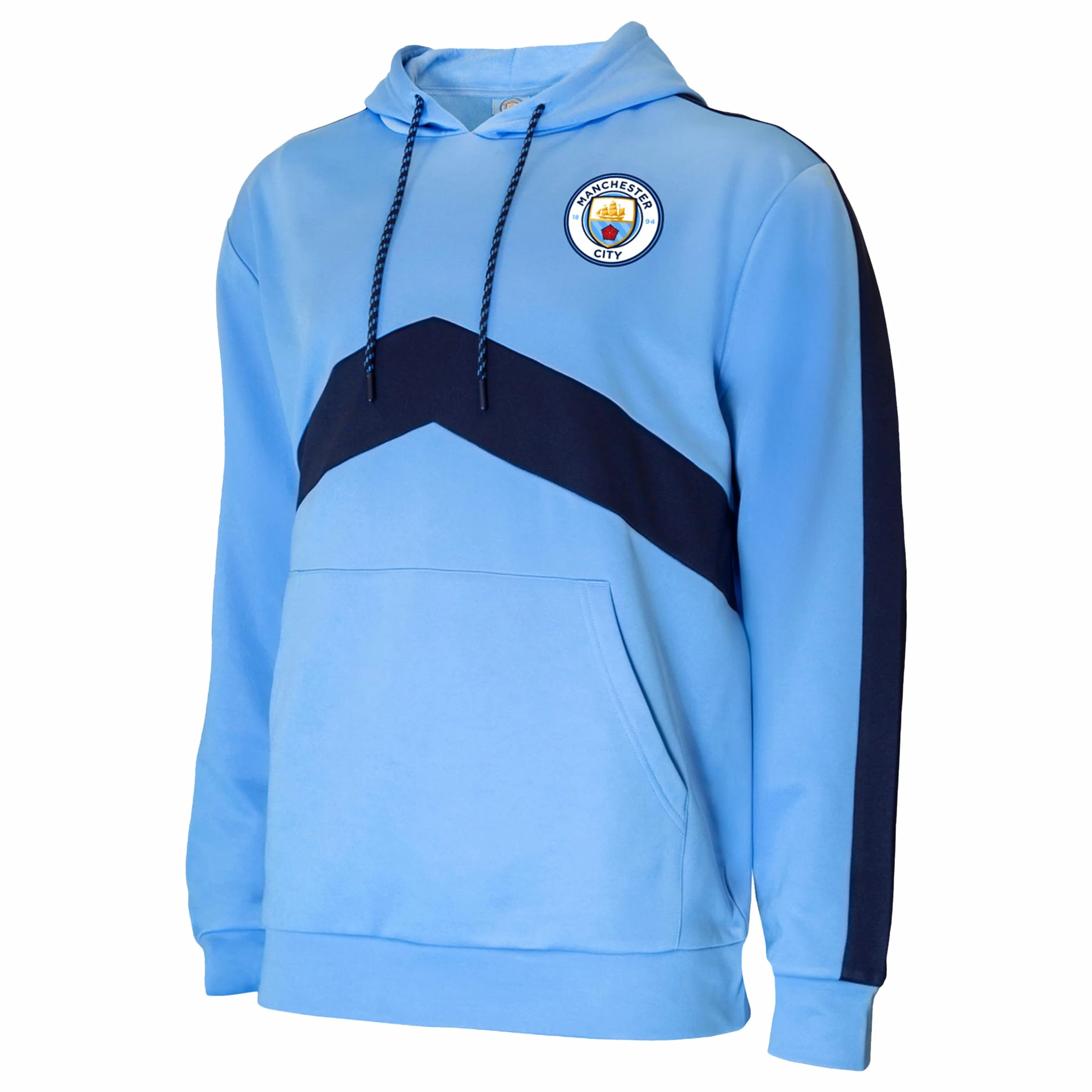 Icon Sports Manchester City F.C. Adult Pullover Hoodie Felpa con Cappuccio Uomo