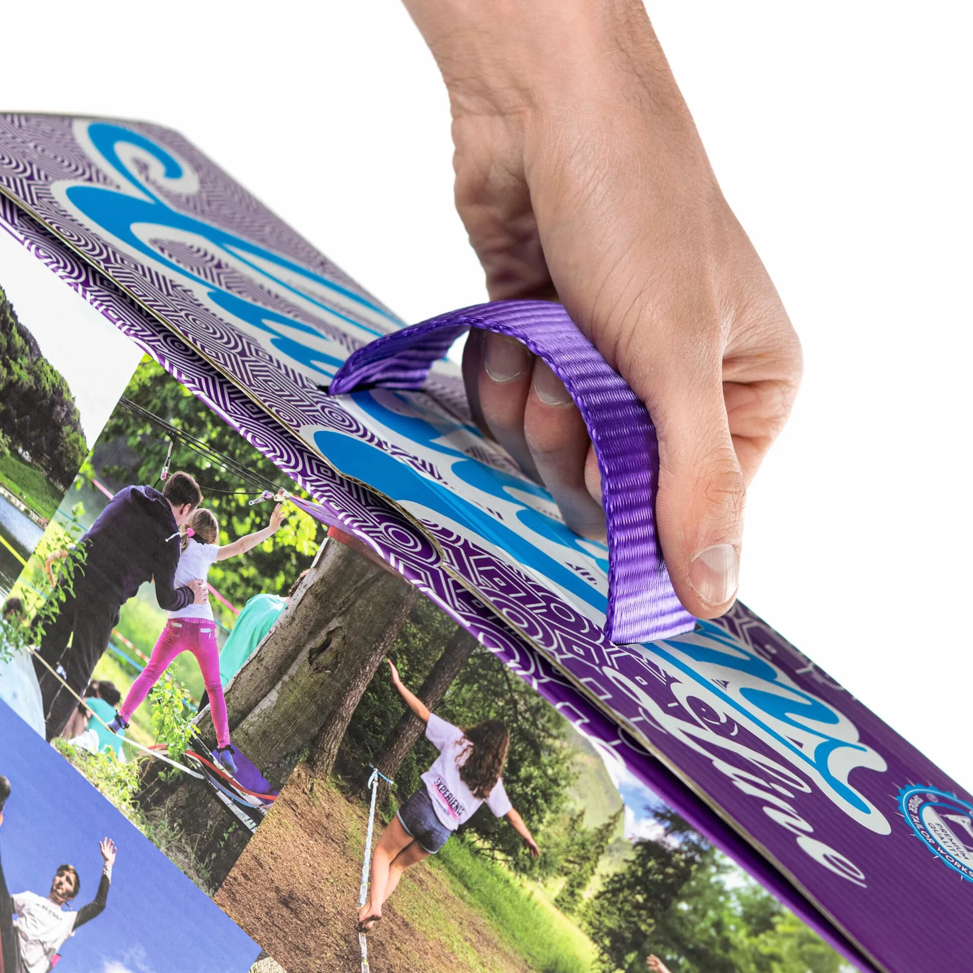 TKSA1 Kit Slackline Custom 15m z Cricchetto - Fettuccia per Slackliners