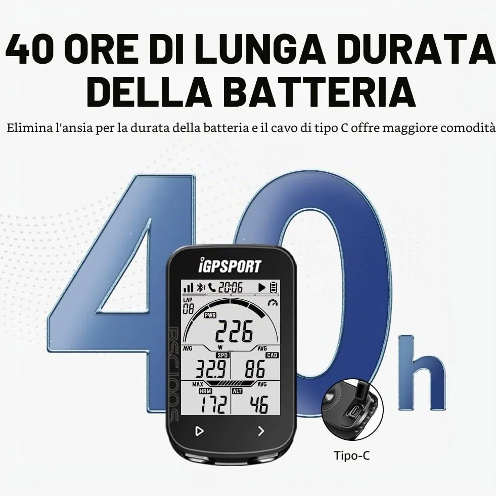 iGPSPORT BSC100S Ciclocomputer GPS ANT+ Senza fili Impermeabile