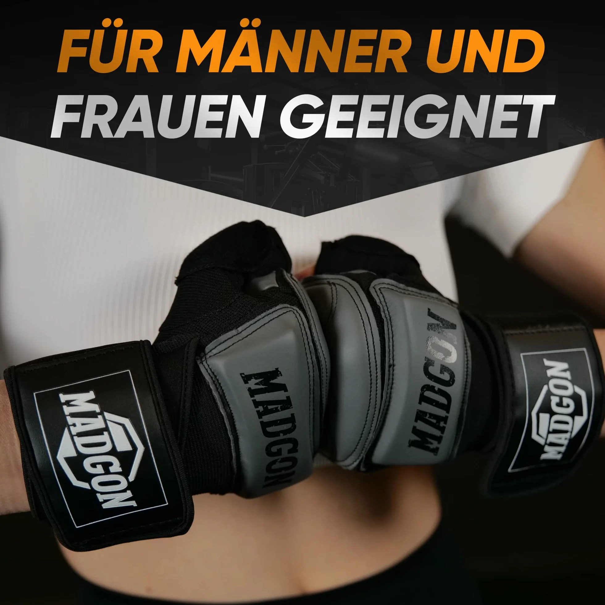 MADGON Guanti MMA Professionali per Boxe, Allenamento con Sacco, Grappling