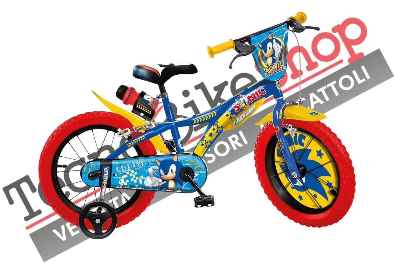 Bici per Bambino Bicicletta Dino Bikes Sonic Taglia 12" - 20"