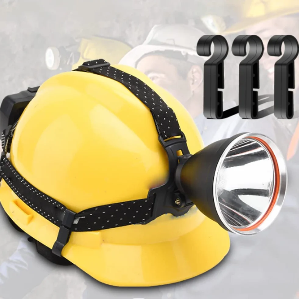 Clip per Fari per Casco, Ganci per Elmetto Protettivo, Confezione da 24