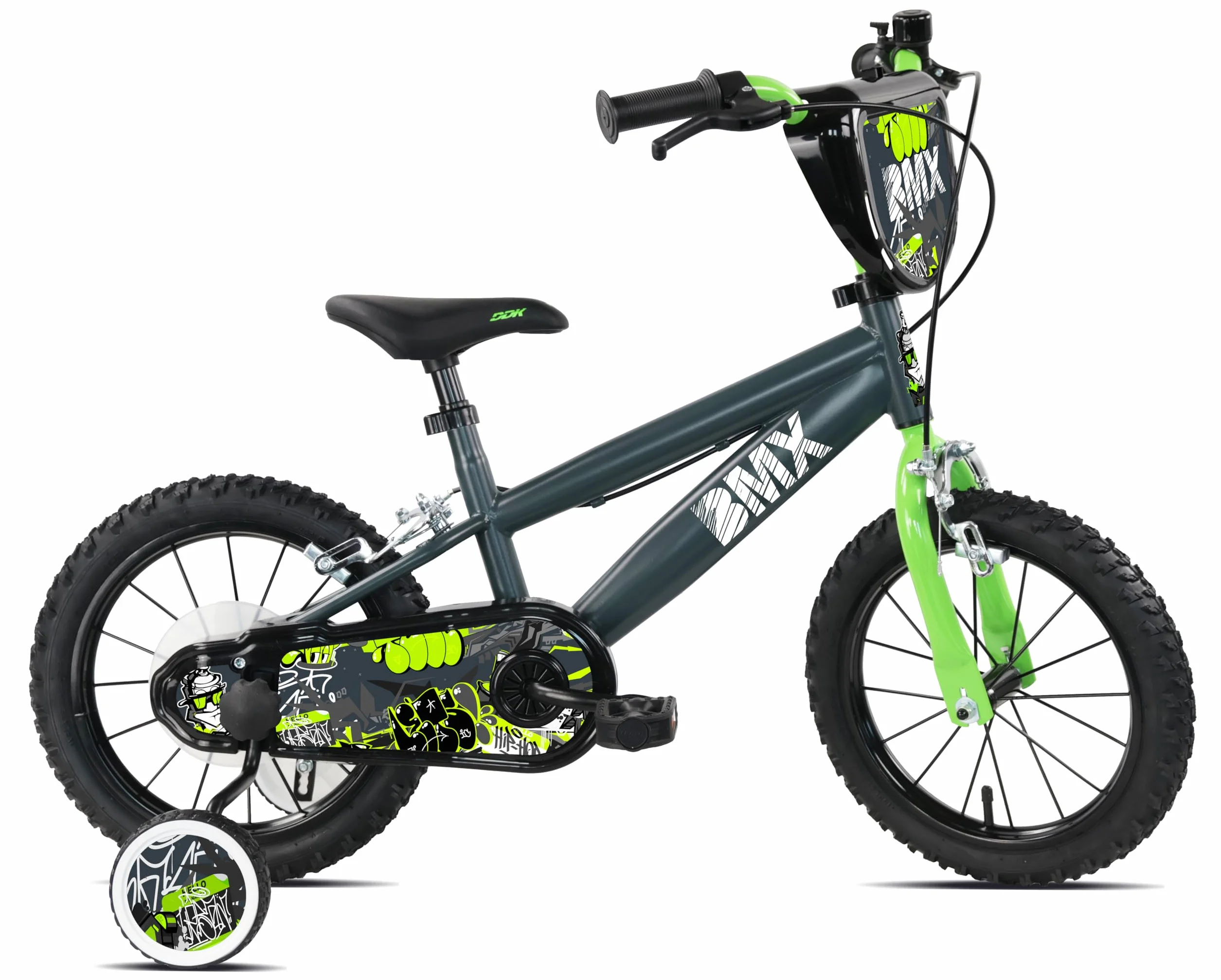Bicicletta per Bambini 16 Pollici con Telaio BMX e Stabilizzatori Laterali Made in Italy