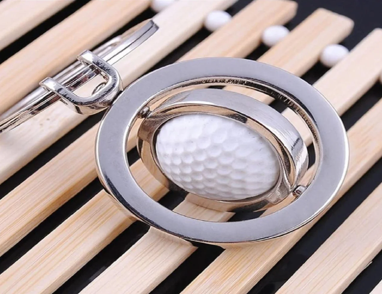 Portachiavi Palla da Golf Orientabile Regalo