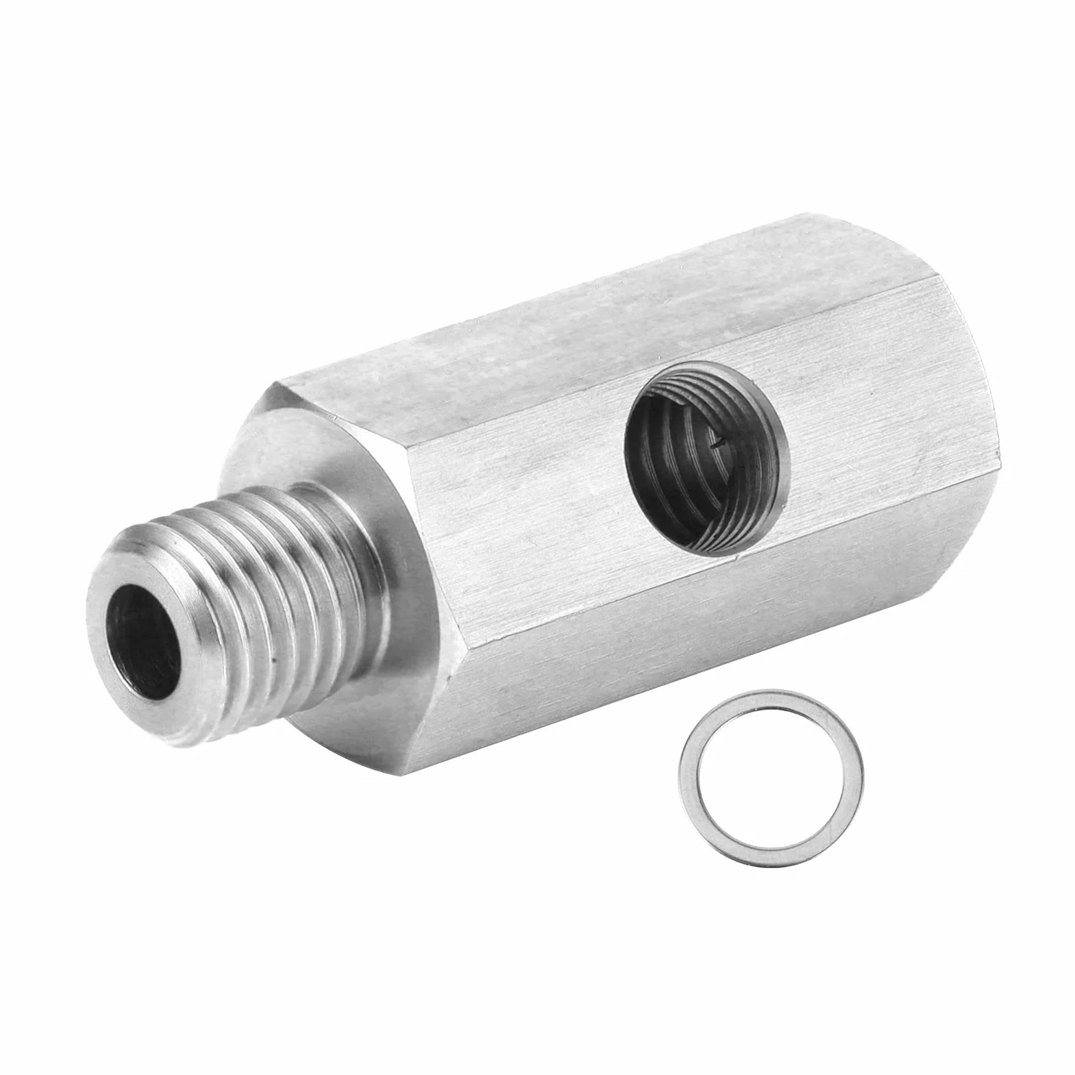 Raccordo Npt del sensore di pressione dell'olio, accessorio per auto con adattatore in acciaio a forma di T da 1/8 pollici a M12 X 1.5