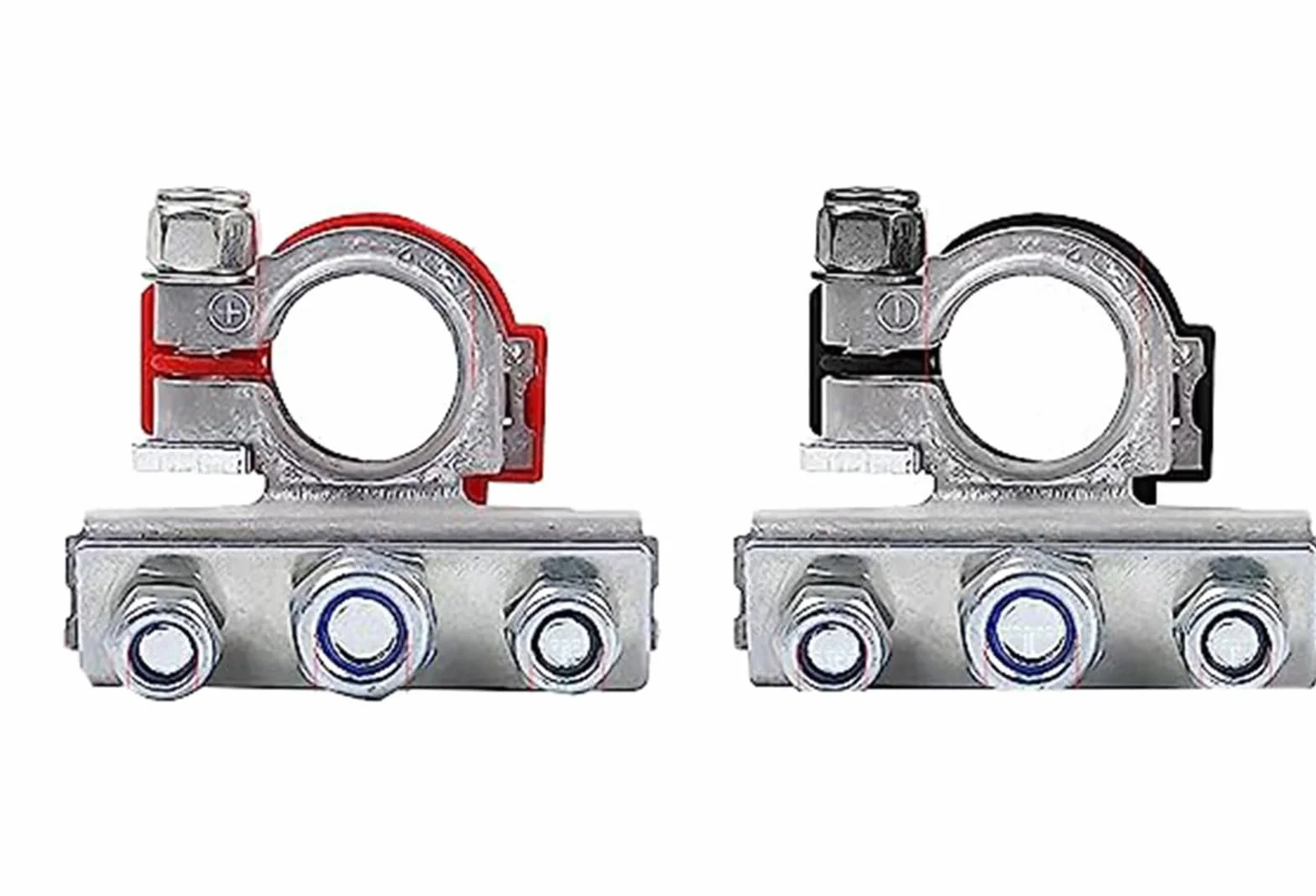 2 morsetti per batteria con distributore da 6 V/12 V, morsetto ad anello in rame, per la maggior parte delle barche a batteria Van
