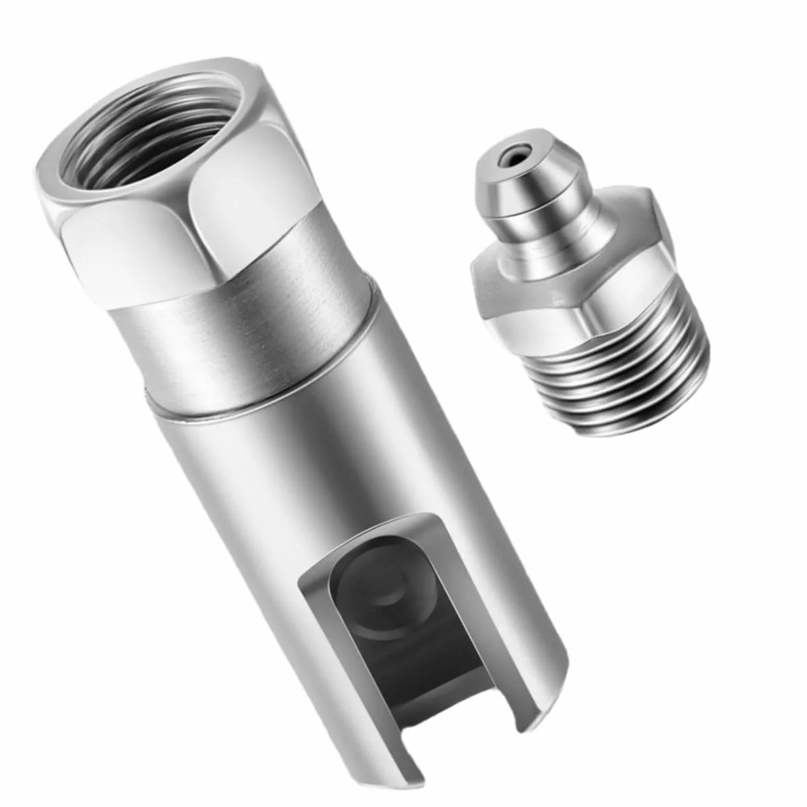 Sarini Raccordo per Grasso ad Angolo retto 90° NPT 1/8" Guarnizione per Pistola Camion agricoli