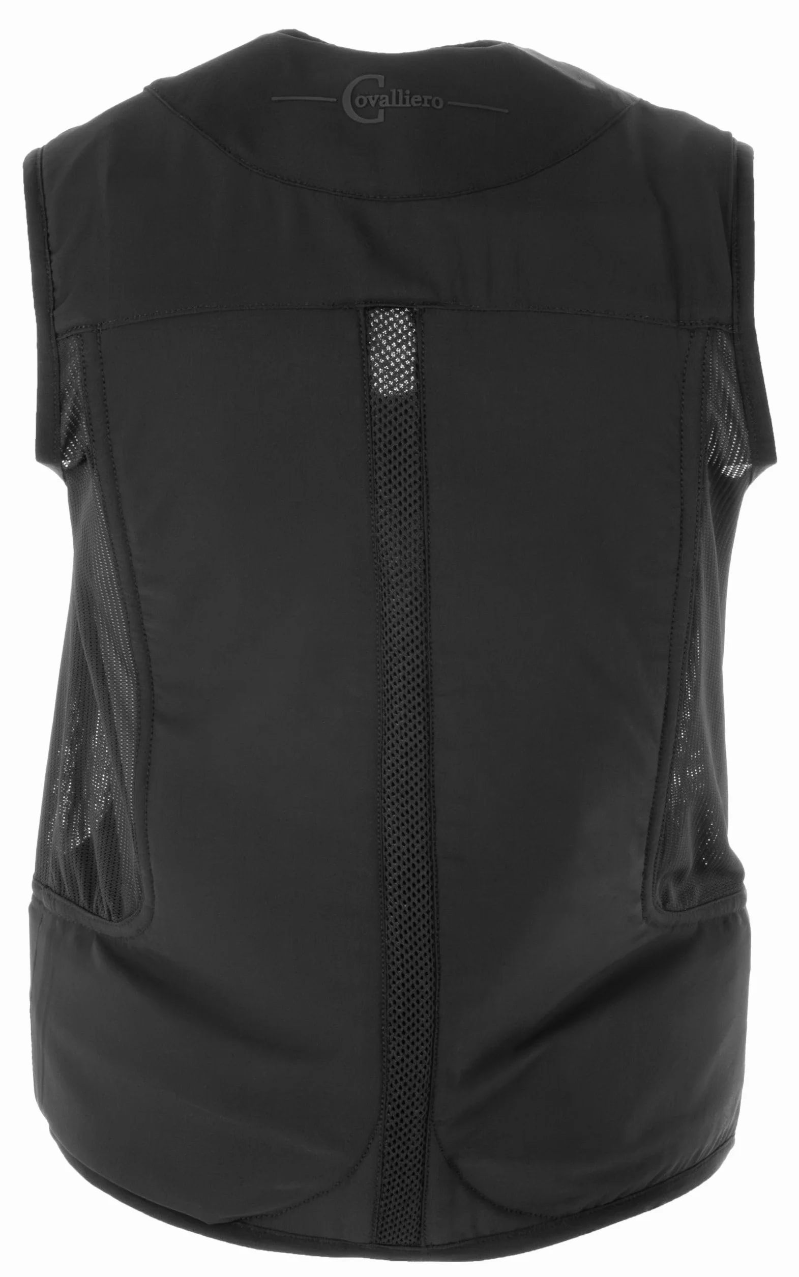 Covalliero Gilet di sicurezza per airbag Manege, gilet di sicurezza, protezione M, 165-170 cm, nylon, nero, equitazione, cartuccia inclusa