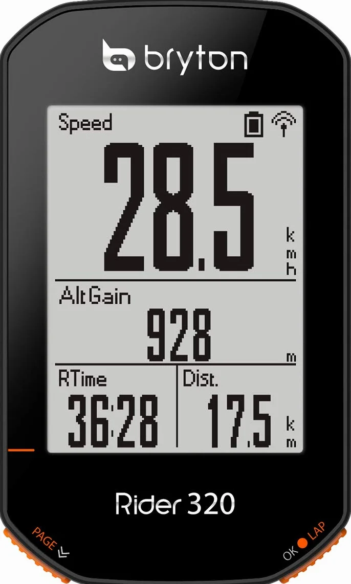 Bryton Rider 320E Ciclo Computer GPS 2.3" Nero